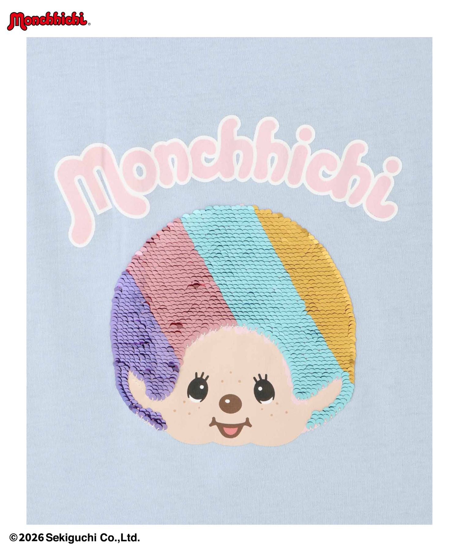マックハウス Mac-House モンチッチ スパンコールTシャツ （オートミール） オートミール
