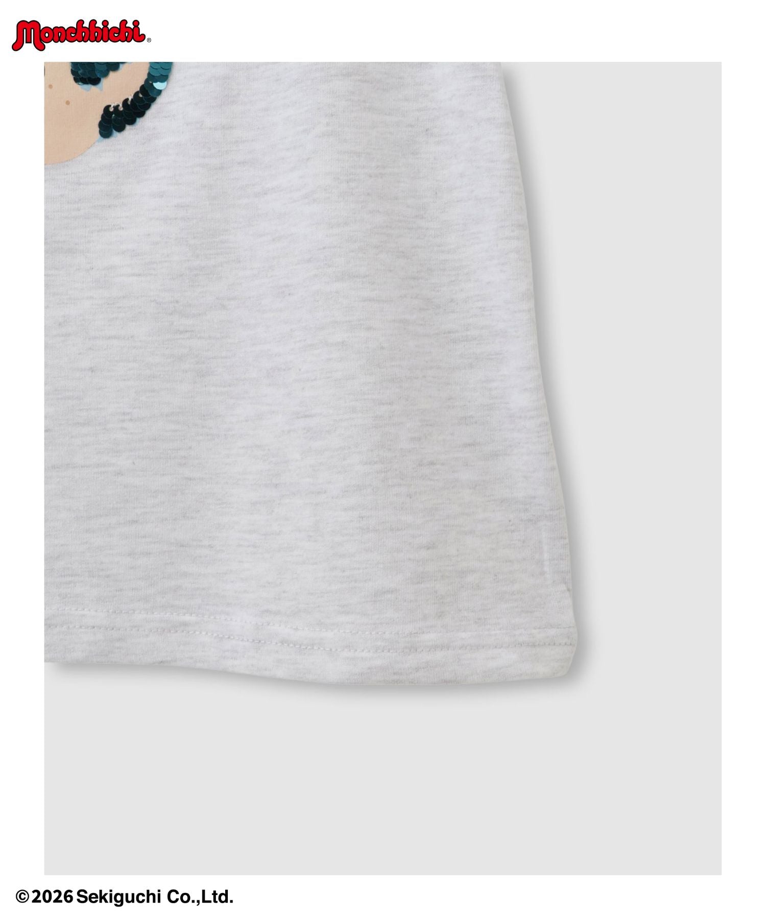 マックハウス Mac-House モンチッチ スパンコールTシャツ （オートミール） オートミール