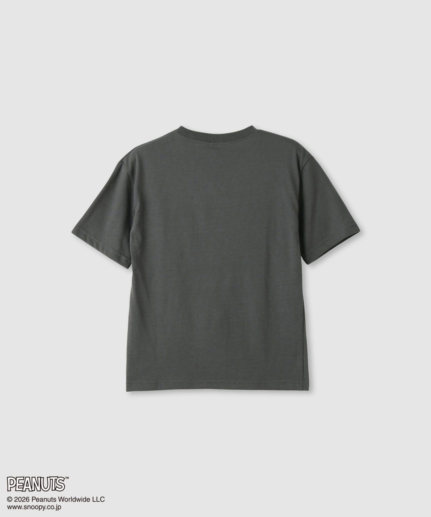 マックハウス Mac-House PEANUTS SNOOPY スパンコールTシャツ （チャコール） チャコール