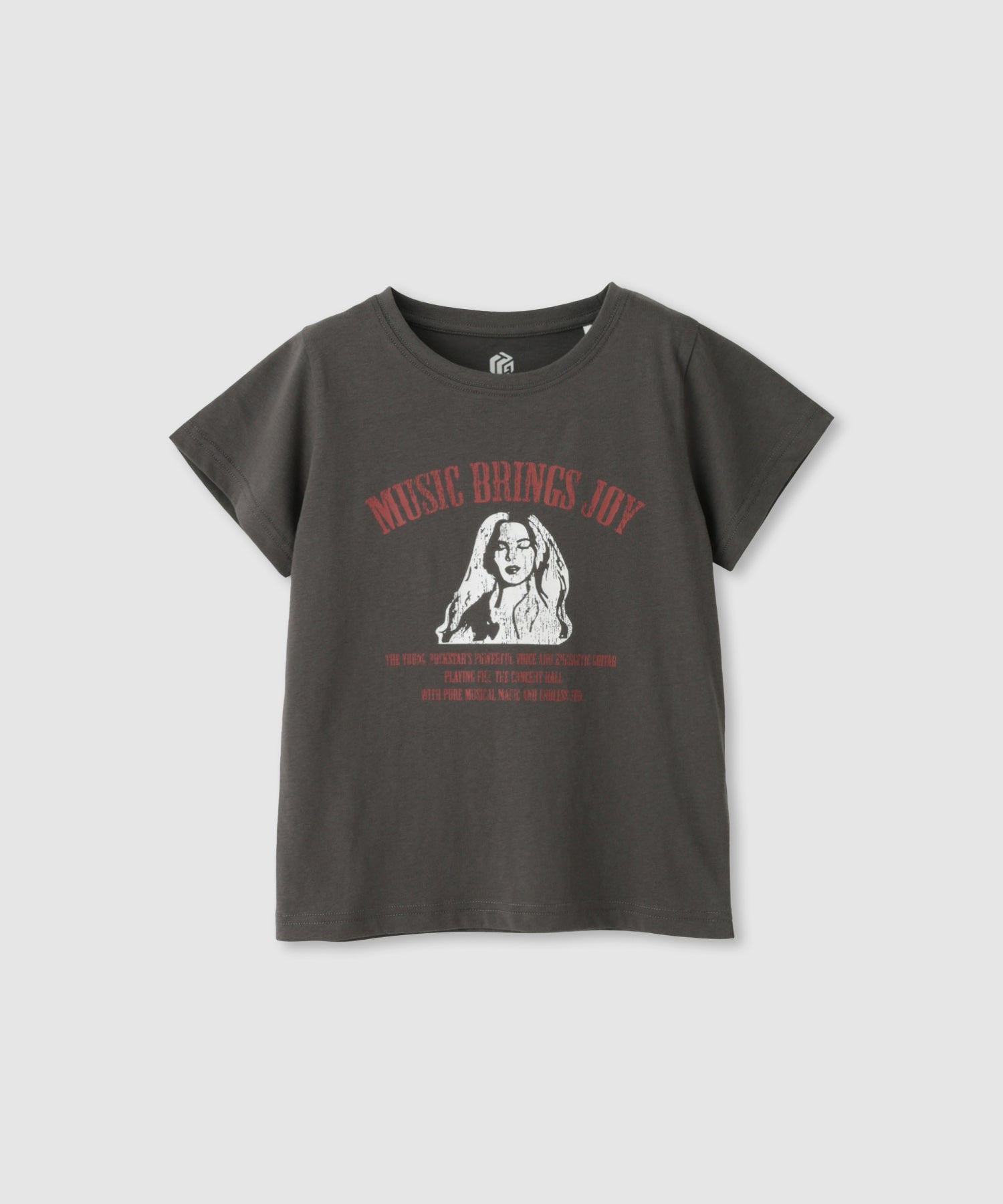 マックハウス Mac-House アートグラフィック ロゴプリントTシャツ （チャコール） チャコール