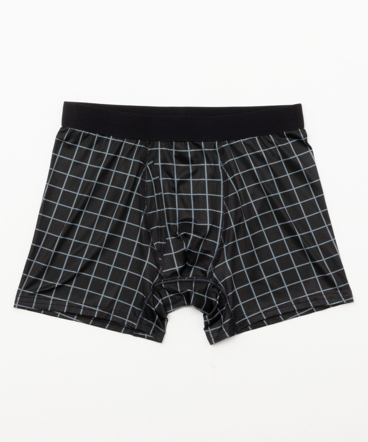 マックハウス Mac-House NAVY ネイビー チェックボクサーパンツ 342113MHー006【返品不可商品】 （ブラック） ブラック