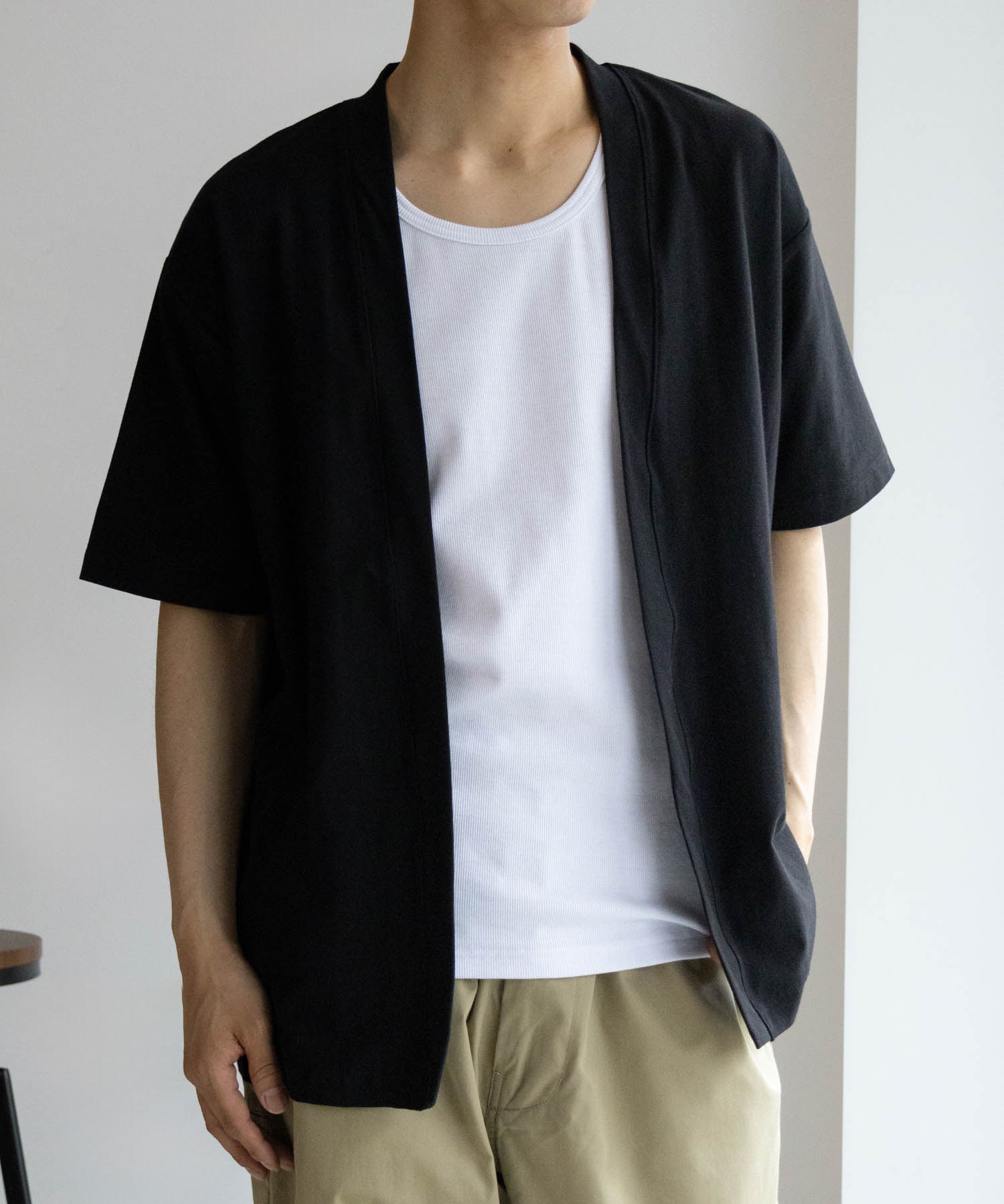 マックハウス Mac-House SARARI サラリ NAVY 冷感着流しカーディガン T2ー24SSーMCー7