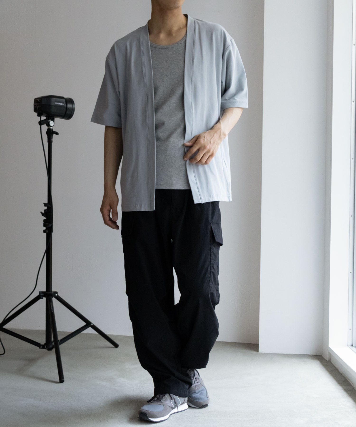 マックハウス Mac-House SARARI サラリ NAVY 冷感着流しカーディガン T2ー24SSーMCー7