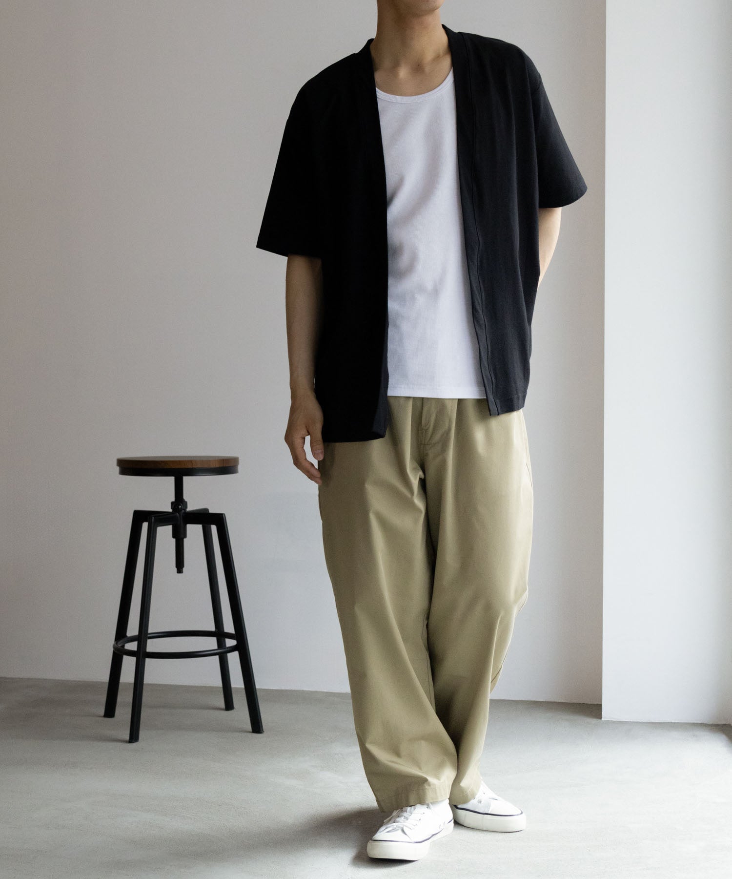 マックハウス Mac-House SARARI サラリ NAVY 冷感着流しカーディガン T2ー24SSーMCー7