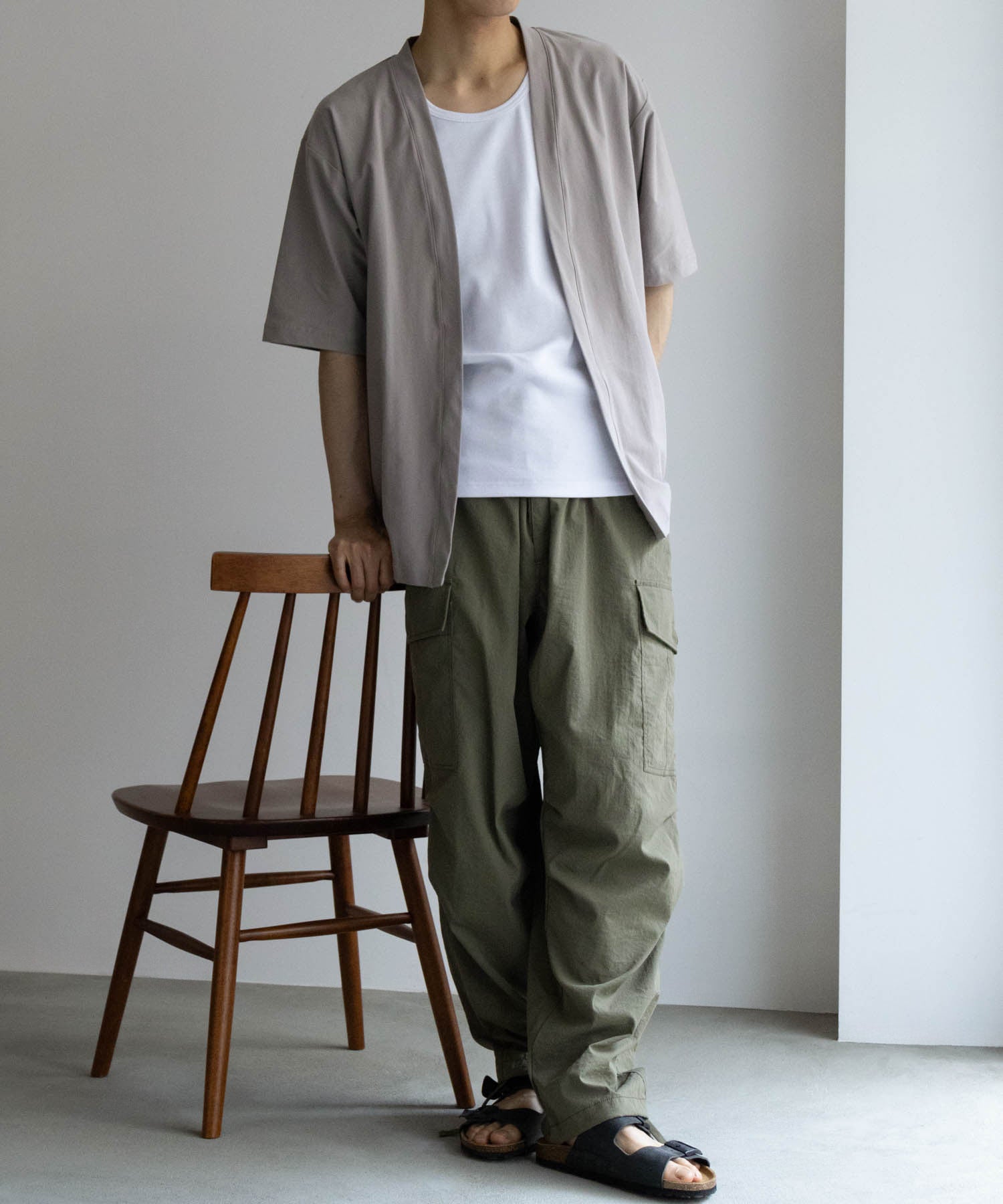 マックハウス Mac-House SARARI サラリ NAVY 冷感着流しカーディガン T2ー24SSーMCー7