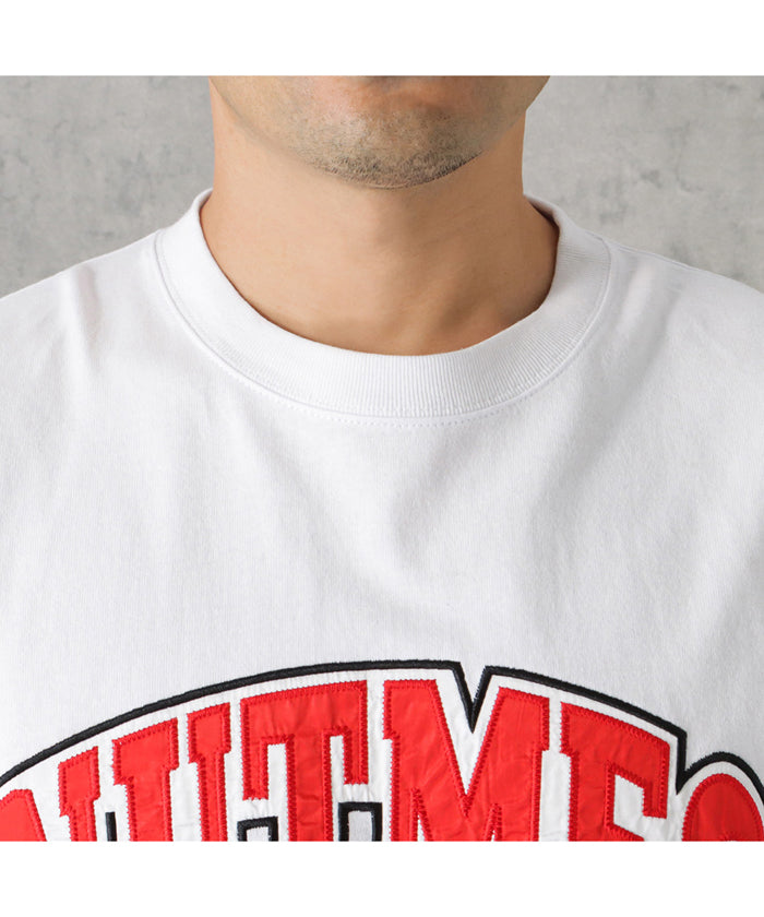 マックハウス Mac-House グッドウェア  x NUTMEG スーパービッグシルエット ロゴロングスリーブTシャツ 2W7ー62203