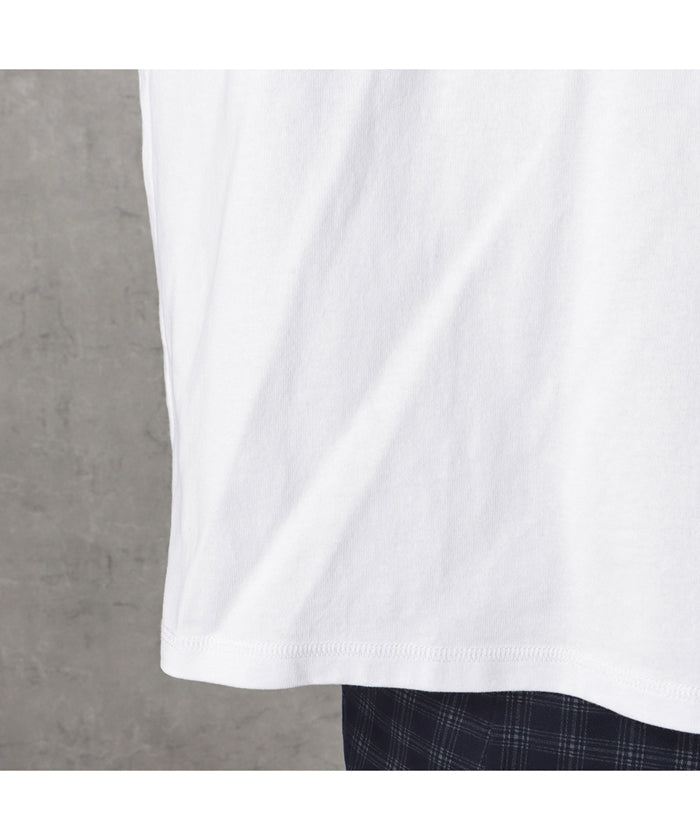 マックハウス Mac-House グッドウェア  x NUTMEG スーパービッグシルエット ロゴロングスリーブTシャツ 2W7ー62203