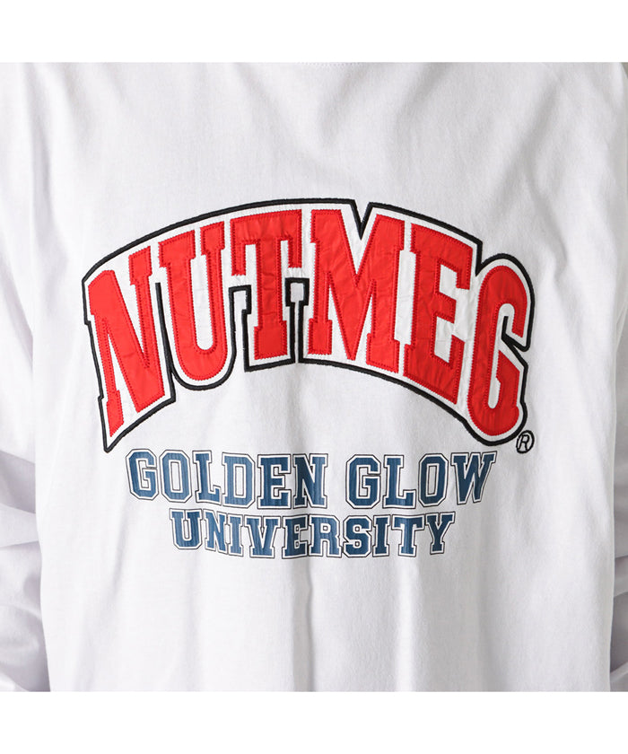 マックハウス Mac-House グッドウェア  x NUTMEG スーパービッグシルエット ロゴロングスリーブTシャツ 2W7ー62203