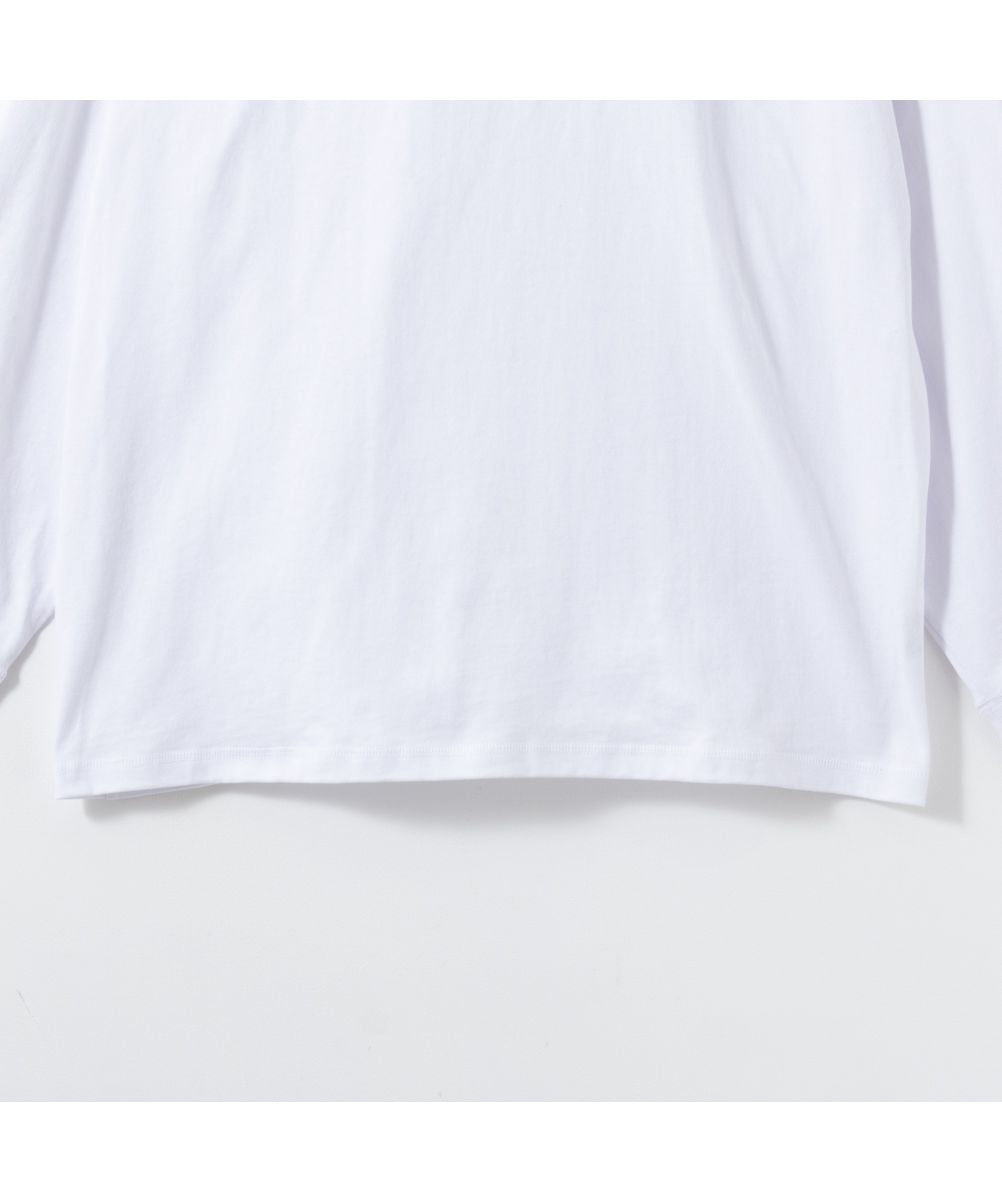 マックハウス Mac-House グッドウェア スーパービッグシルエット ハイネックロングスリーブTシャツ 2W7ー61205 （ホワイト） ホワイト