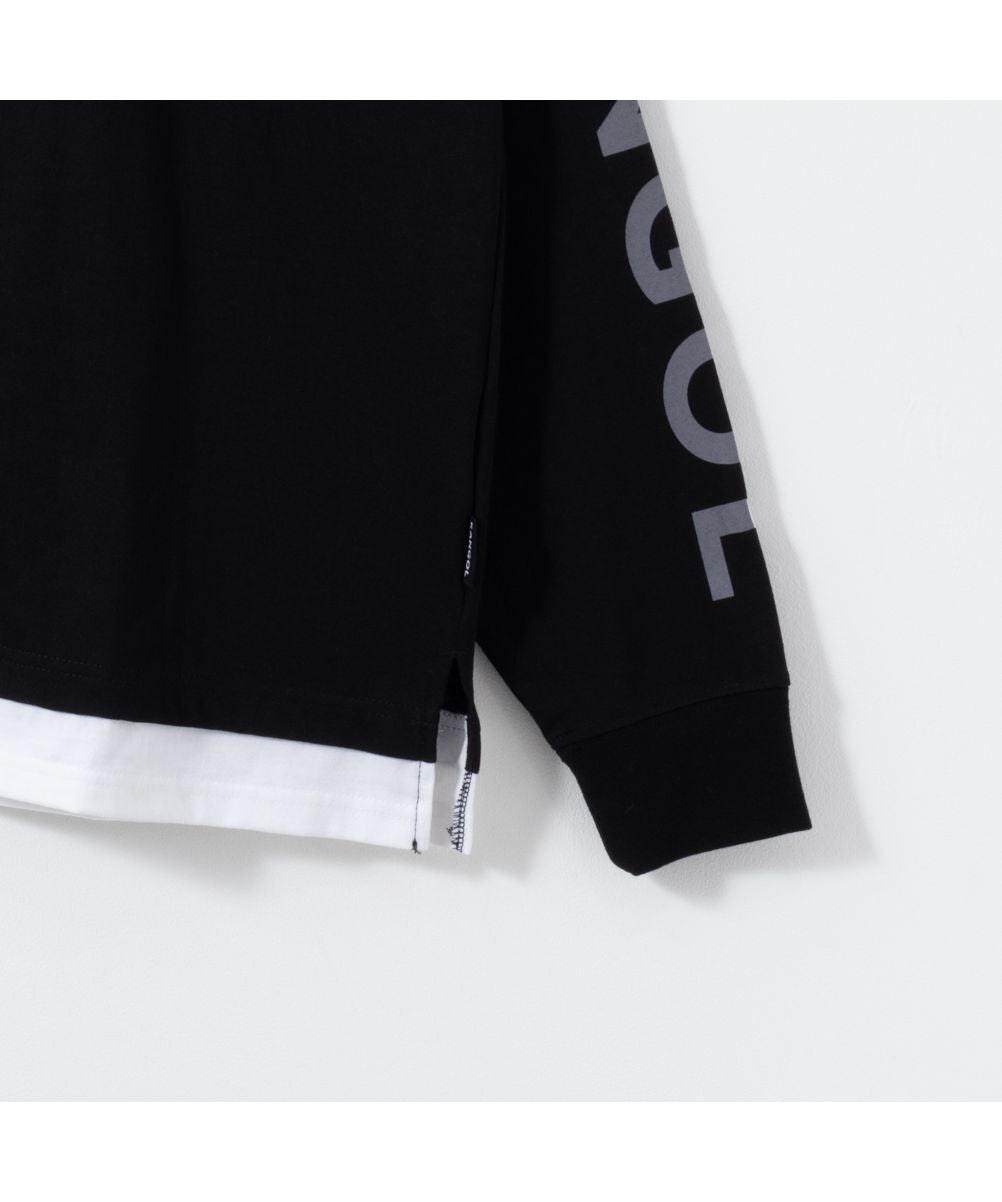 Mac-House KANGOL Mock Neck Long Sleeve T-Shirt KPMC-10281-EC
