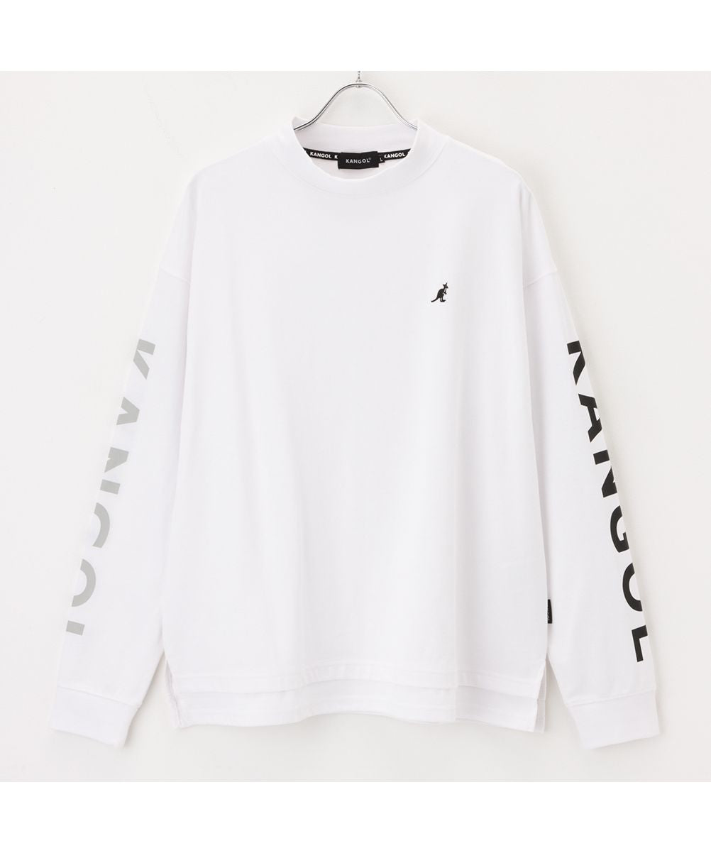 Mac-House KANGOL Mock Neck Long Sleeve T-Shirt KPMC-10281-EC