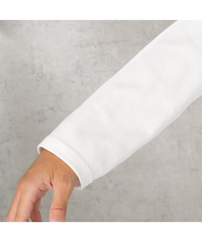 マックハウス Mac-House URBAN COLLECTION アーバンコレクション スムスストレッチモックネックロングスリーブTシャツ F51323DM （ブルー） ブルー