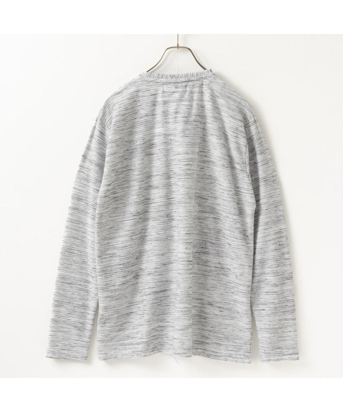 マックハウス Mac-House MOSSIMO モッシモ Yヘンリーネック長袖Tシャツ 3473ー7813 （グレー） グレー