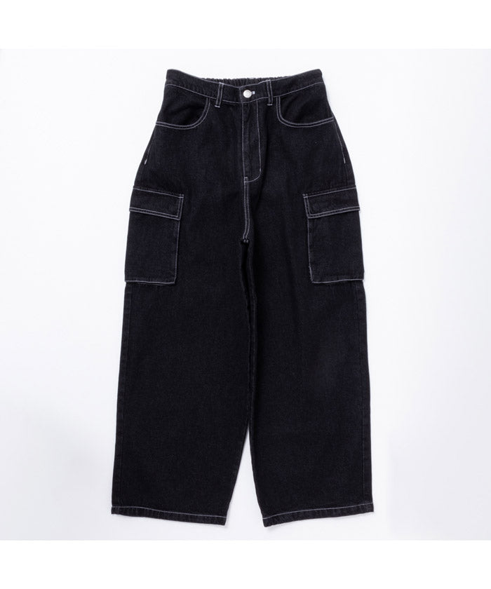マックハウス Mac-House VISION STREET WEAR ヴィジョンストリートウェア デニムカーゴパンツ 3505065ーEC （ブラック） ブラック