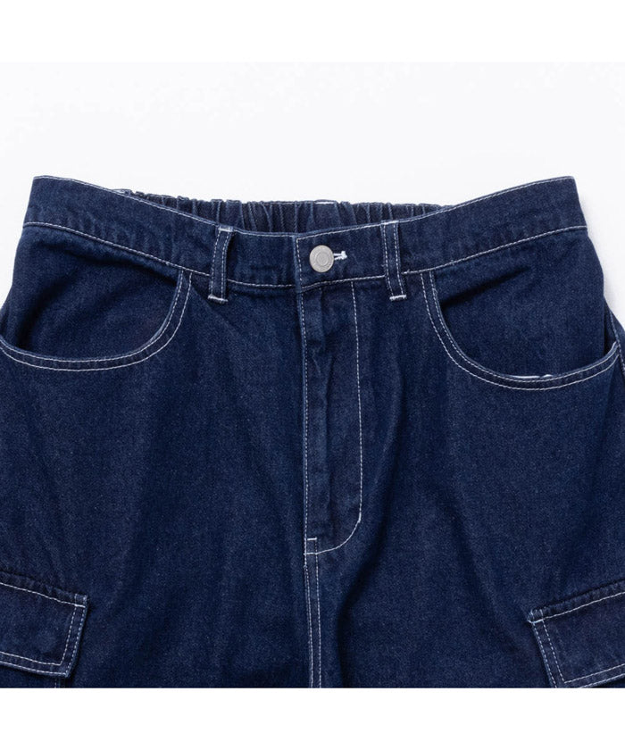 マックハウス Mac-House VISION STREET WEAR ヴィジョンストリートウェア デニムカーゴパンツ 3505065ーEC （ブラック） ブラック