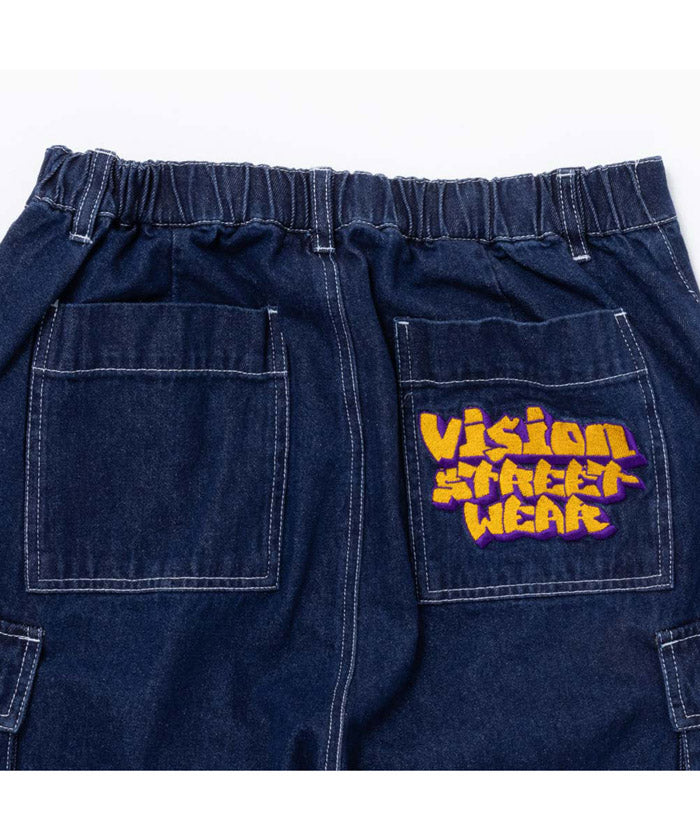 マックハウス Mac-House VISION STREET WEAR ヴィジョンストリートウェア デニムカーゴパンツ 3505065ーEC （ブラック） ブラック