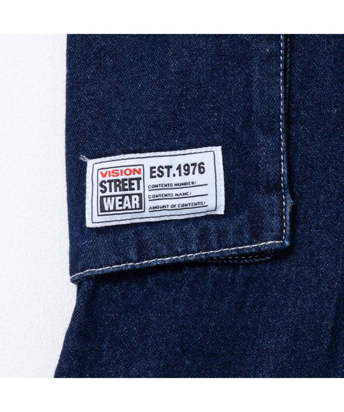 マックハウス Mac-House VISION STREET WEAR ヴィジョンストリートウェア デニムカーゴパンツ 3505065ーEC （ブラック） ブラック