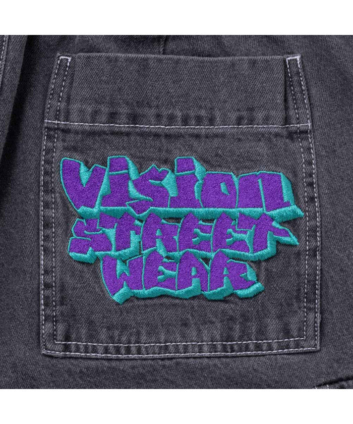 マックハウス Mac-House VISION STREET WEAR ヴィジョンストリートウェア デニムカーゴパンツ 3505065ーEC （ブラック） ブラック