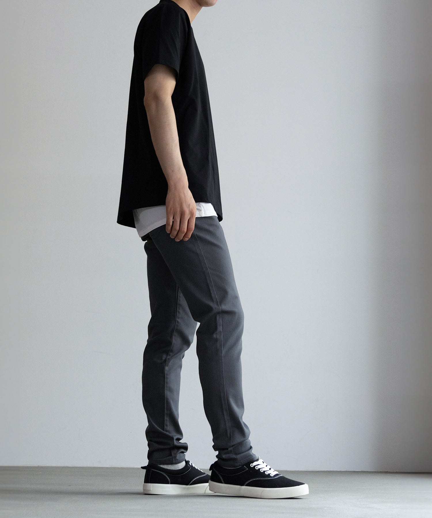 マックハウス Mac-House NAVY ネイビー RICH COLORS スキニーパンツ MBM2130ーE