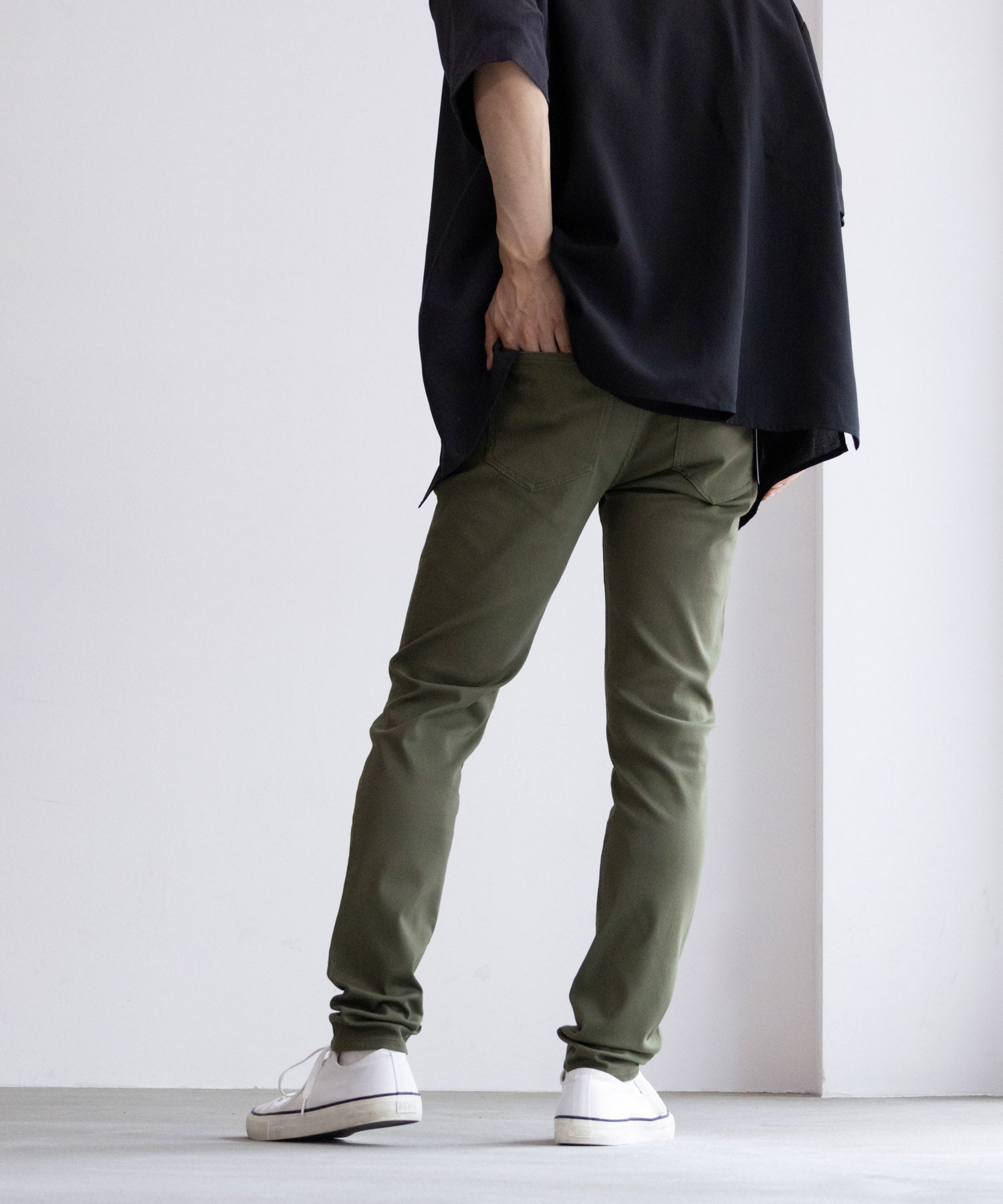 マックハウス Mac-House NAVY ネイビー RICH COLORS スキニーパンツ MBM2130ーE