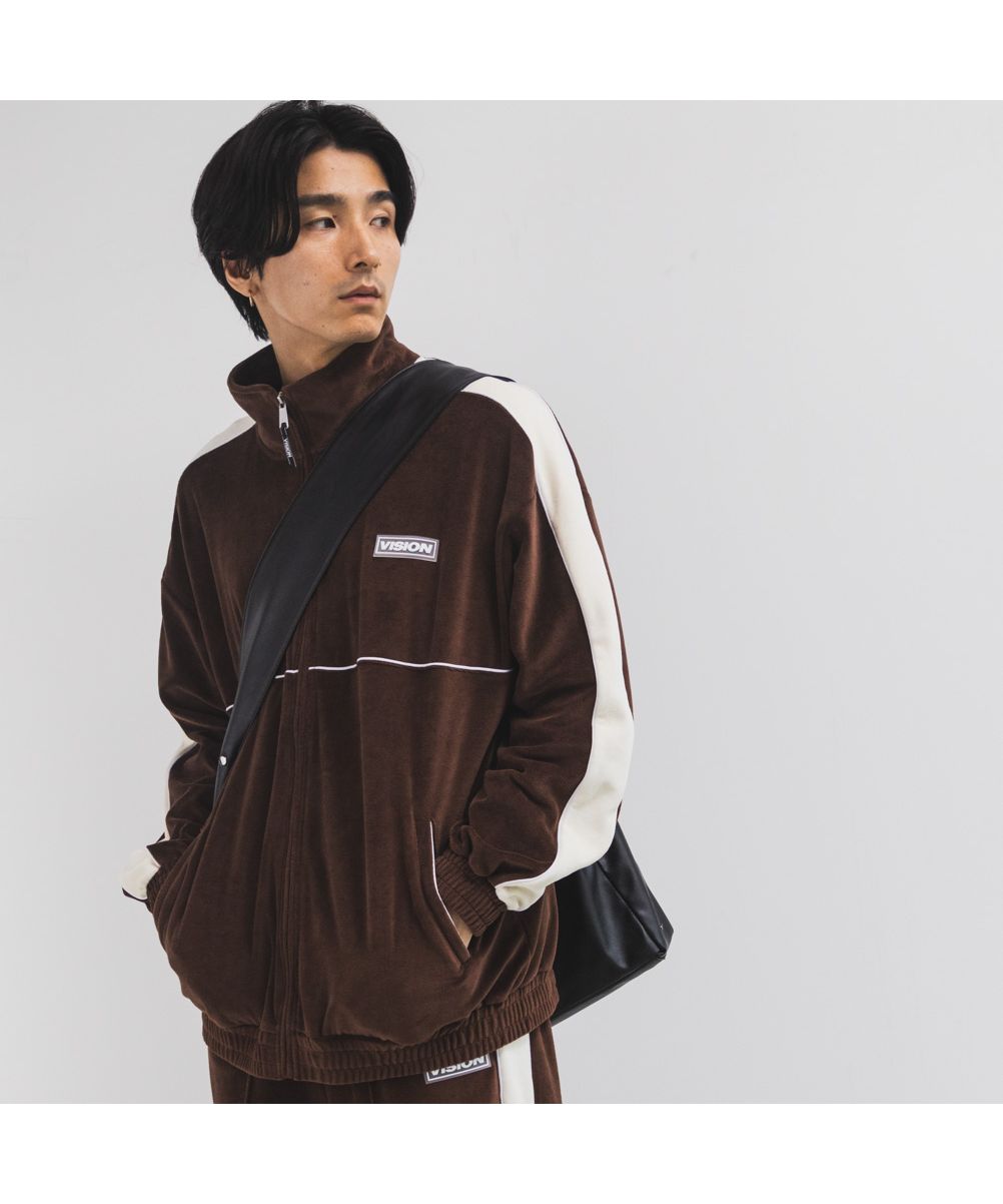 マックハウス Mac-House VISION STREET WEAR ヴィジョンストリートウェア ベロアトラックジャケット 3705013ーEC