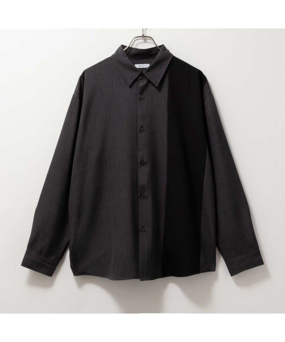 Mac-House URBAN COLLECTION Urban Collection Poly Twill Switch Long Sleeve Shirt 24UC-YGM002