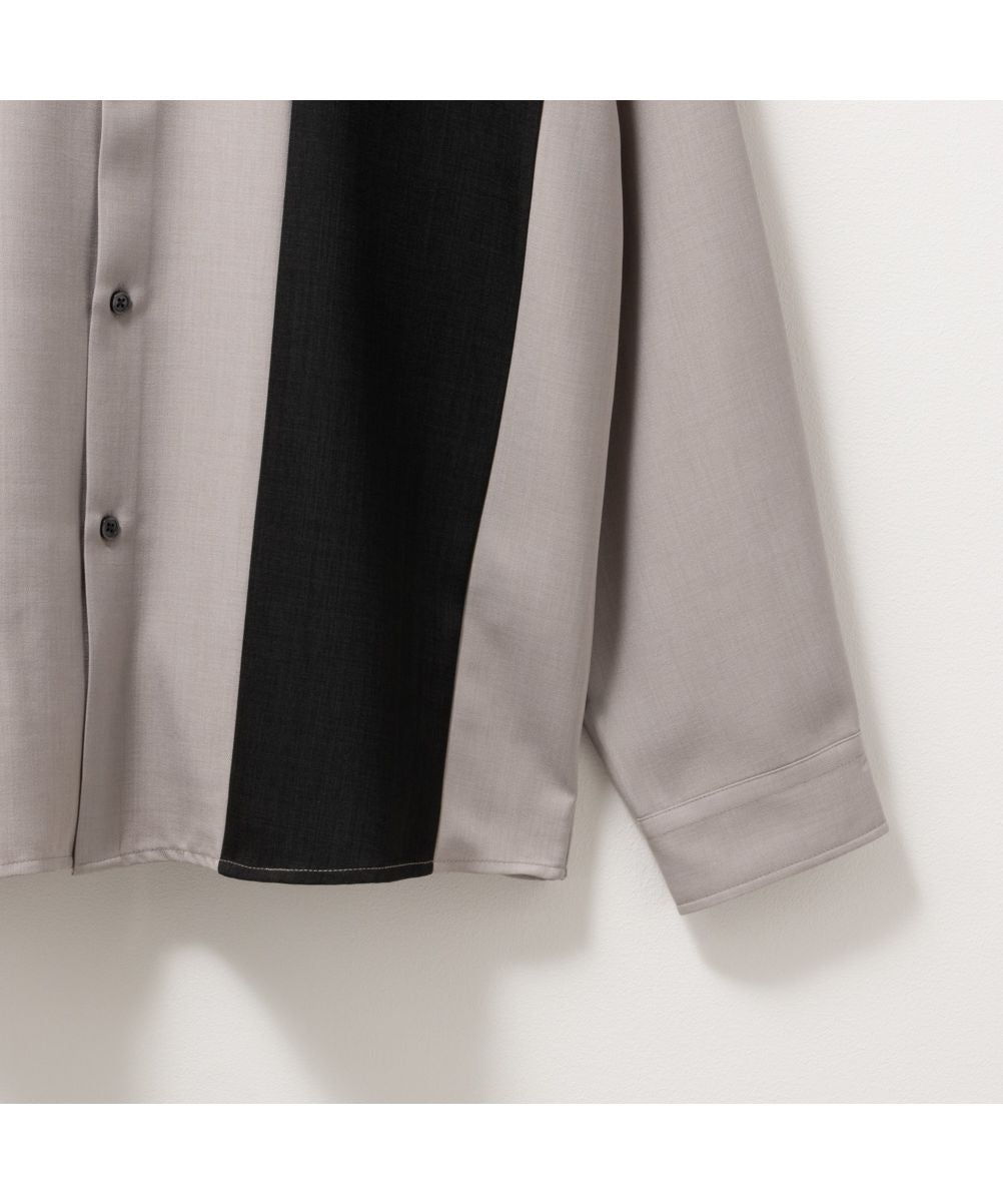 Mac-House URBAN COLLECTION Urban Collection Poly Twill Switch Long Sleeve Shirt 24UC-YGM002