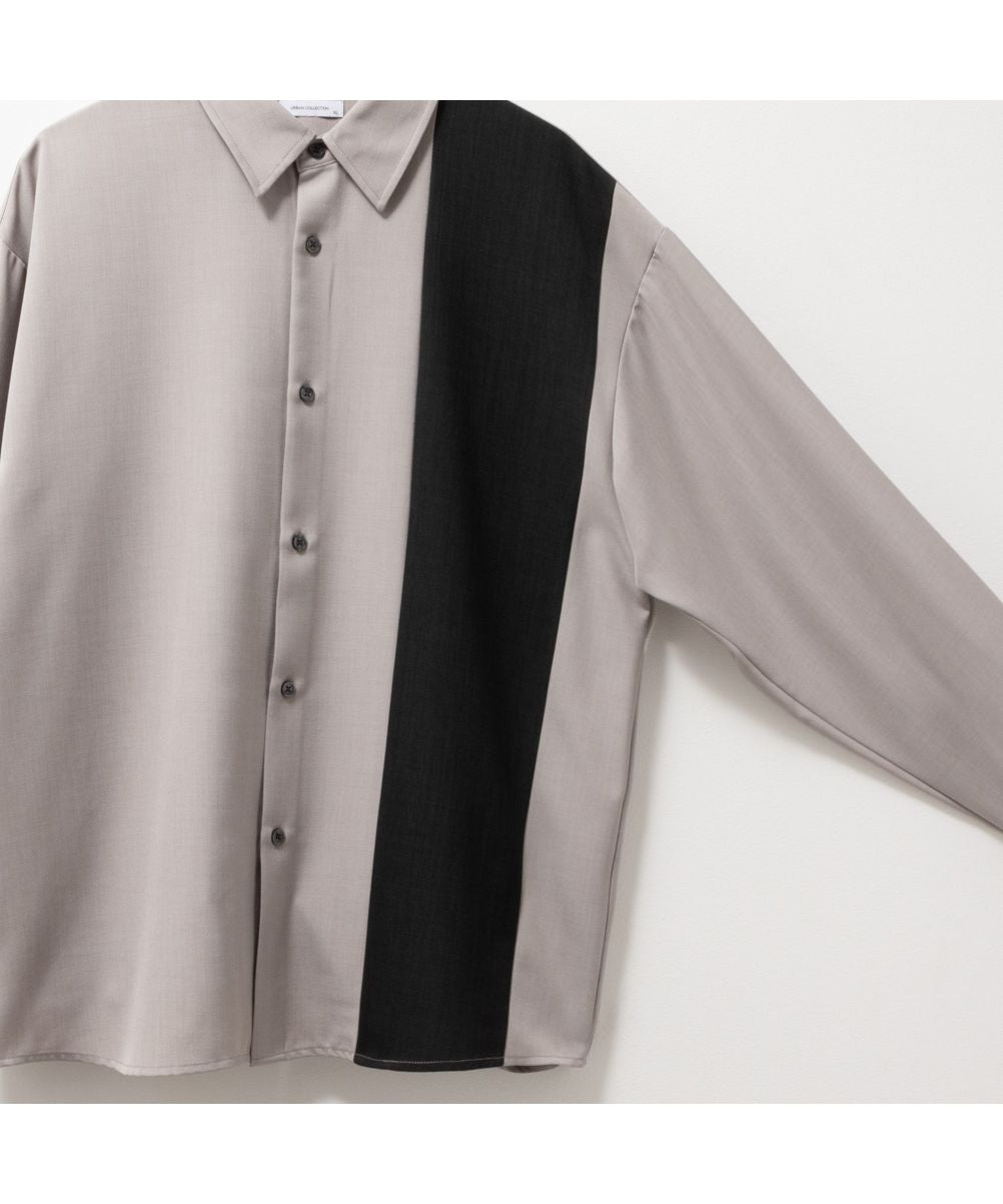 Mac-House URBAN COLLECTION Urban Collection Poly Twill Switch Long Sleeve Shirt 24UC-YGM002