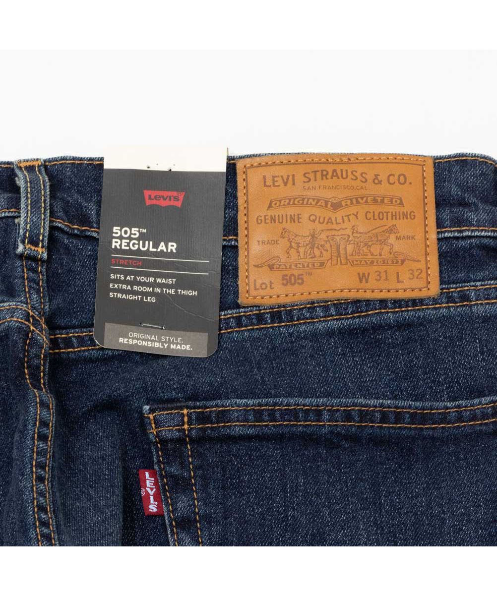 Mac-House Levi's 505 Regular Fit Straight Denim Pants 00505-1556