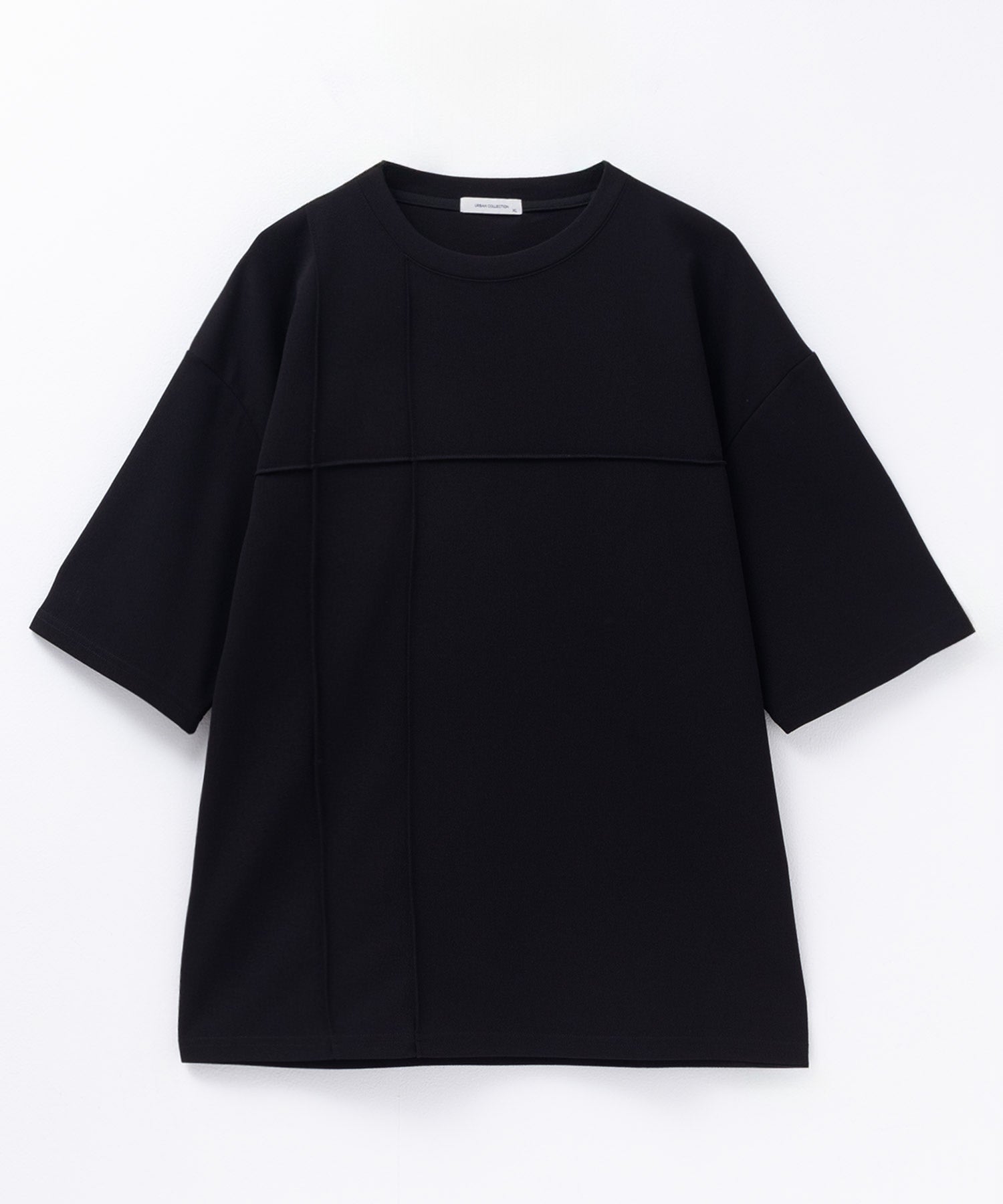 マックハウス Mac-House AIR Smoosy カットジョーゼットピンタックテーパードTシャツ （ブラック） ブラック