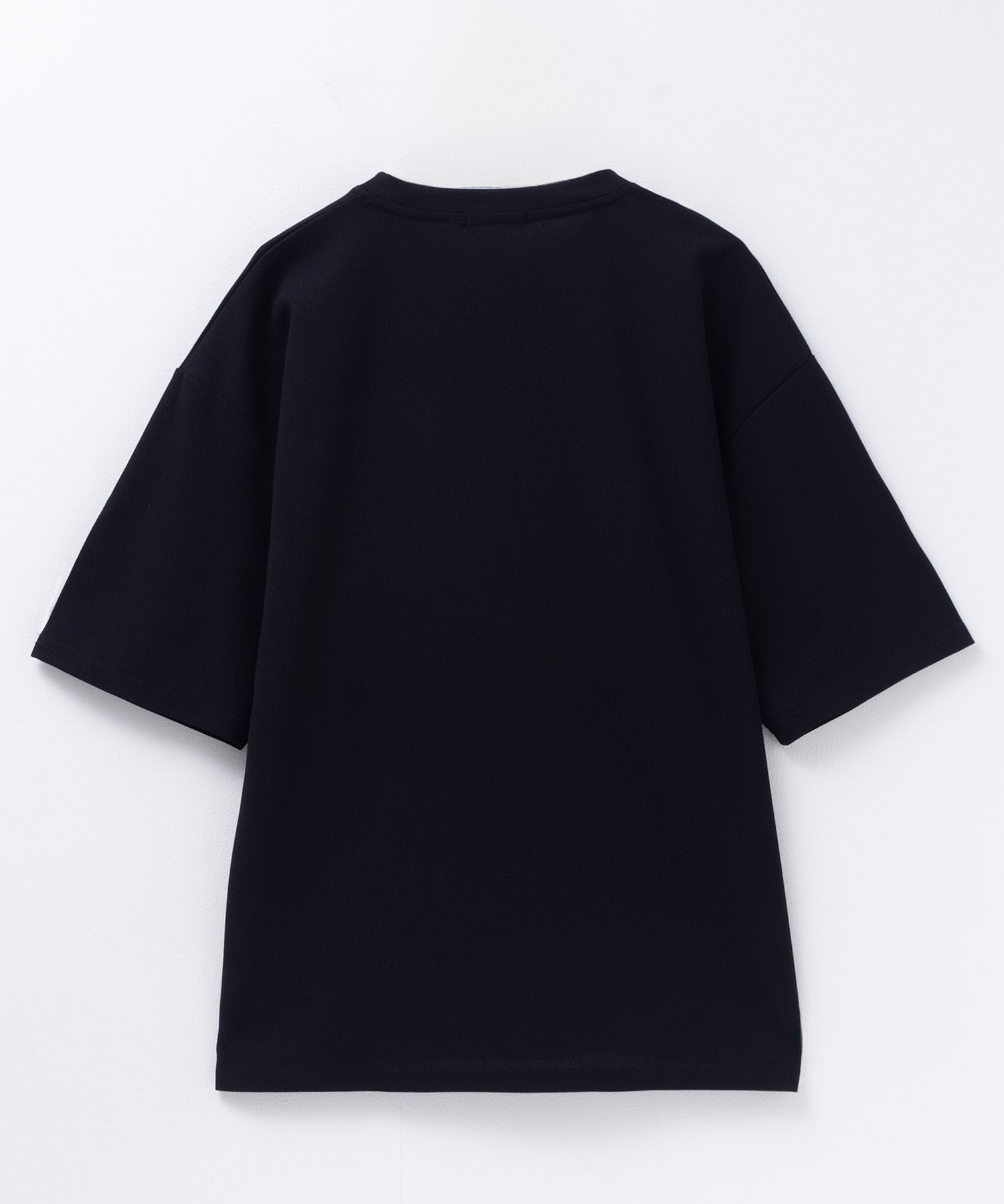 マックハウス Mac-House AIR Smoosy カットジョーゼットピンタックテーパードTシャツ （ブラック） ブラック