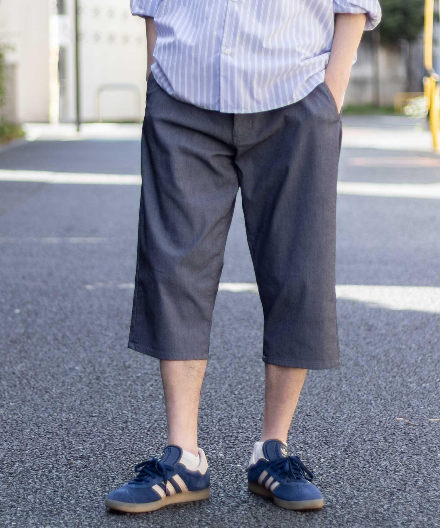 マックハウス Mac-House NAVY 裏メッシュドビークロップドパンツ （ブラック） ブラック