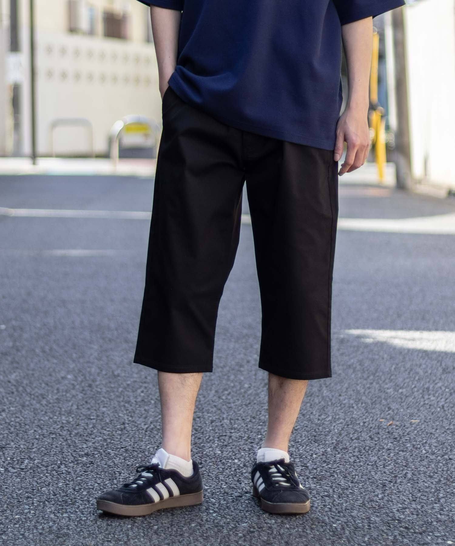 マックハウス Mac-House NAVY 裏メッシュドビークロップドパンツ （ブラック） ブラック