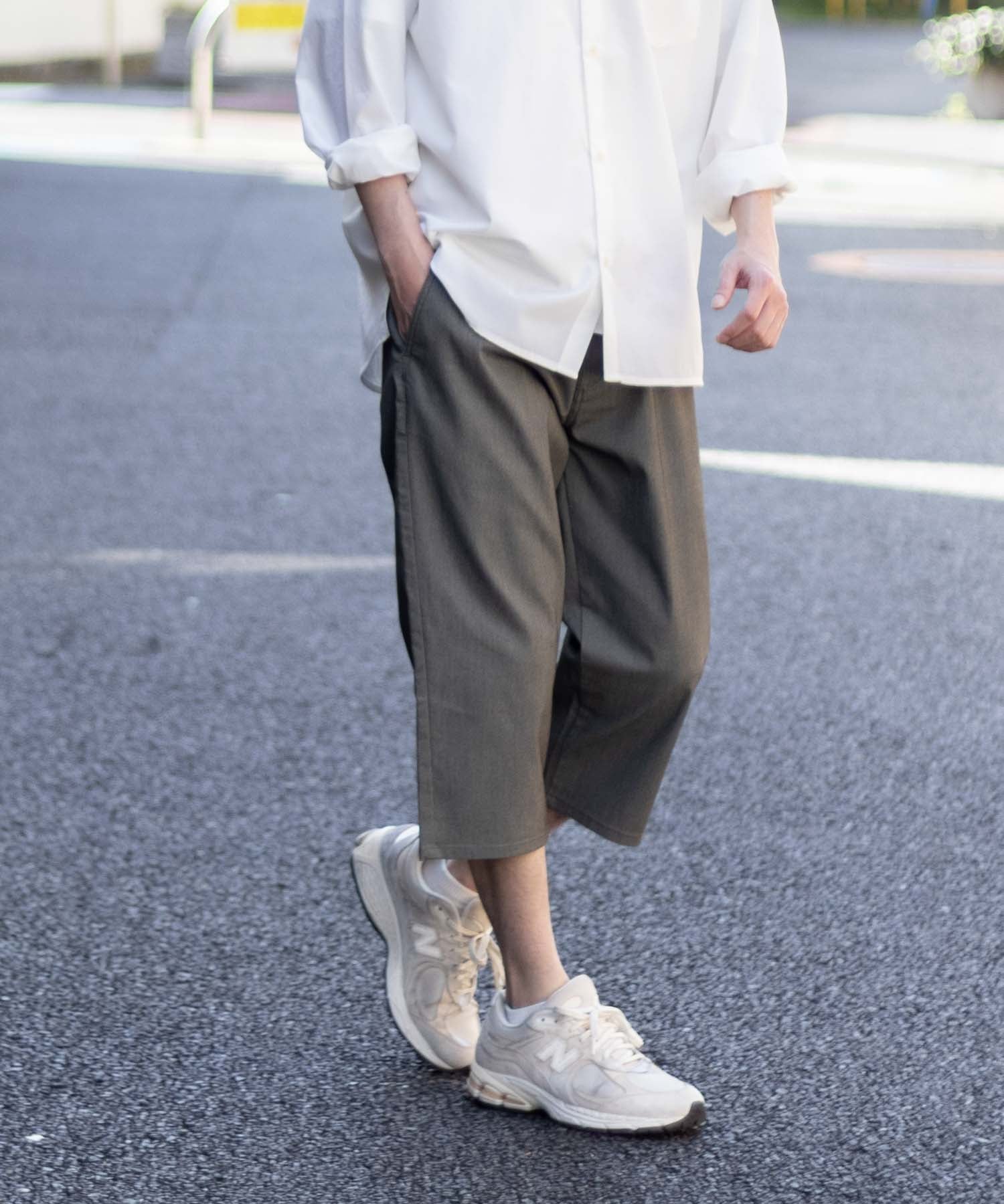 マックハウス Mac-House NAVY 裏メッシュドビークロップドパンツ （ブラック） ブラック