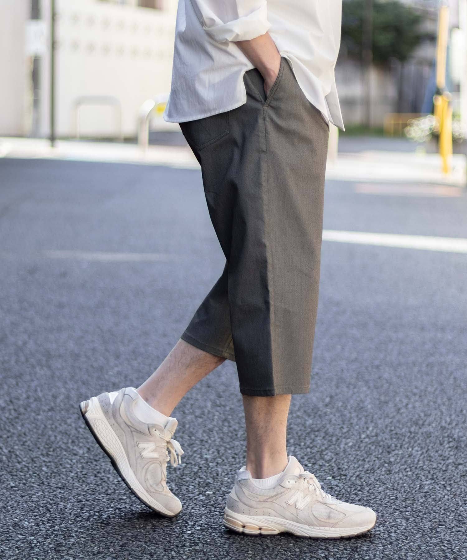 マックハウス Mac-House NAVY 裏メッシュドビークロップドパンツ （ブラック） ブラック