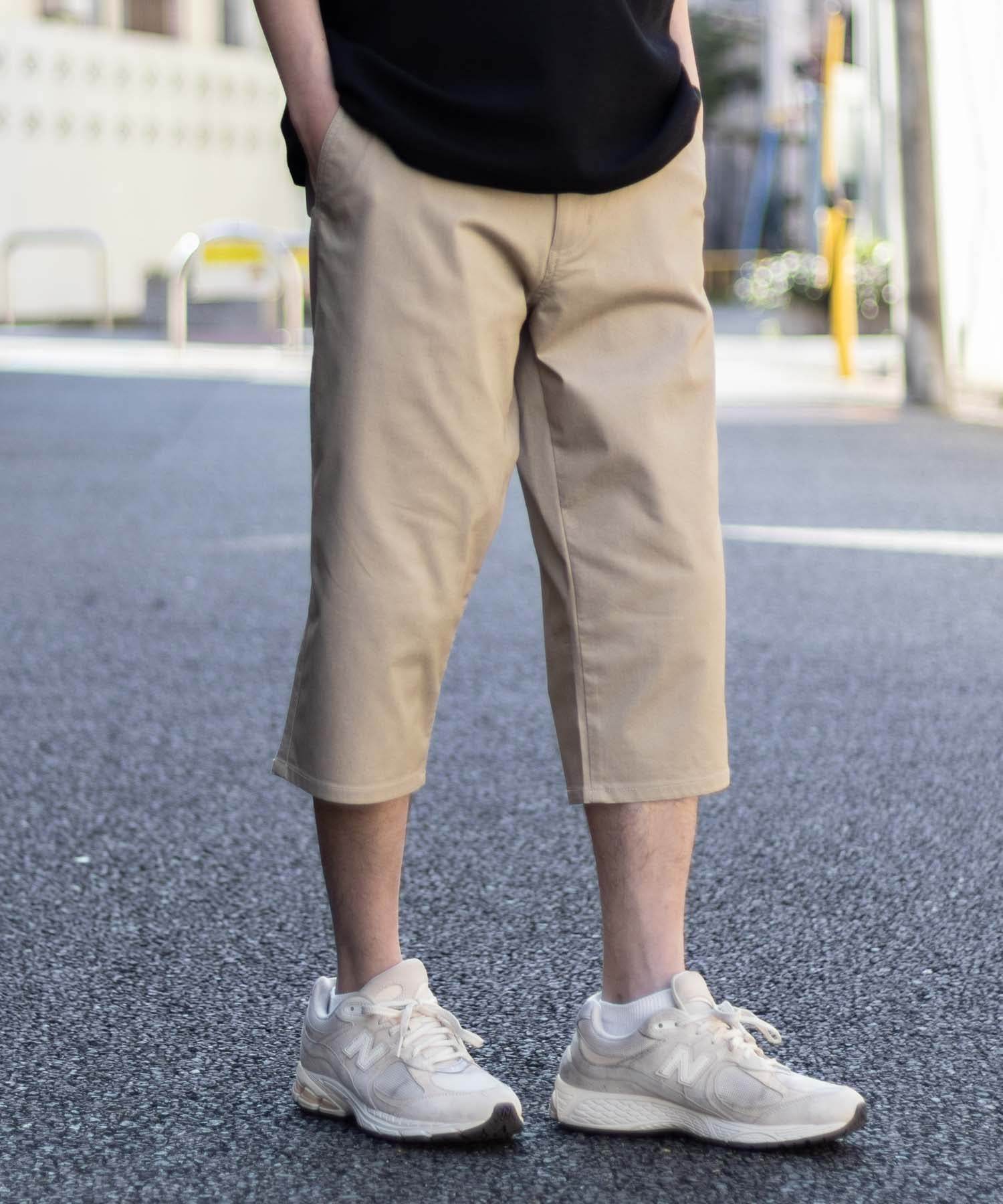 マックハウス Mac-House NAVY 裏メッシュドビークロップドパンツ （ブラック） ブラック