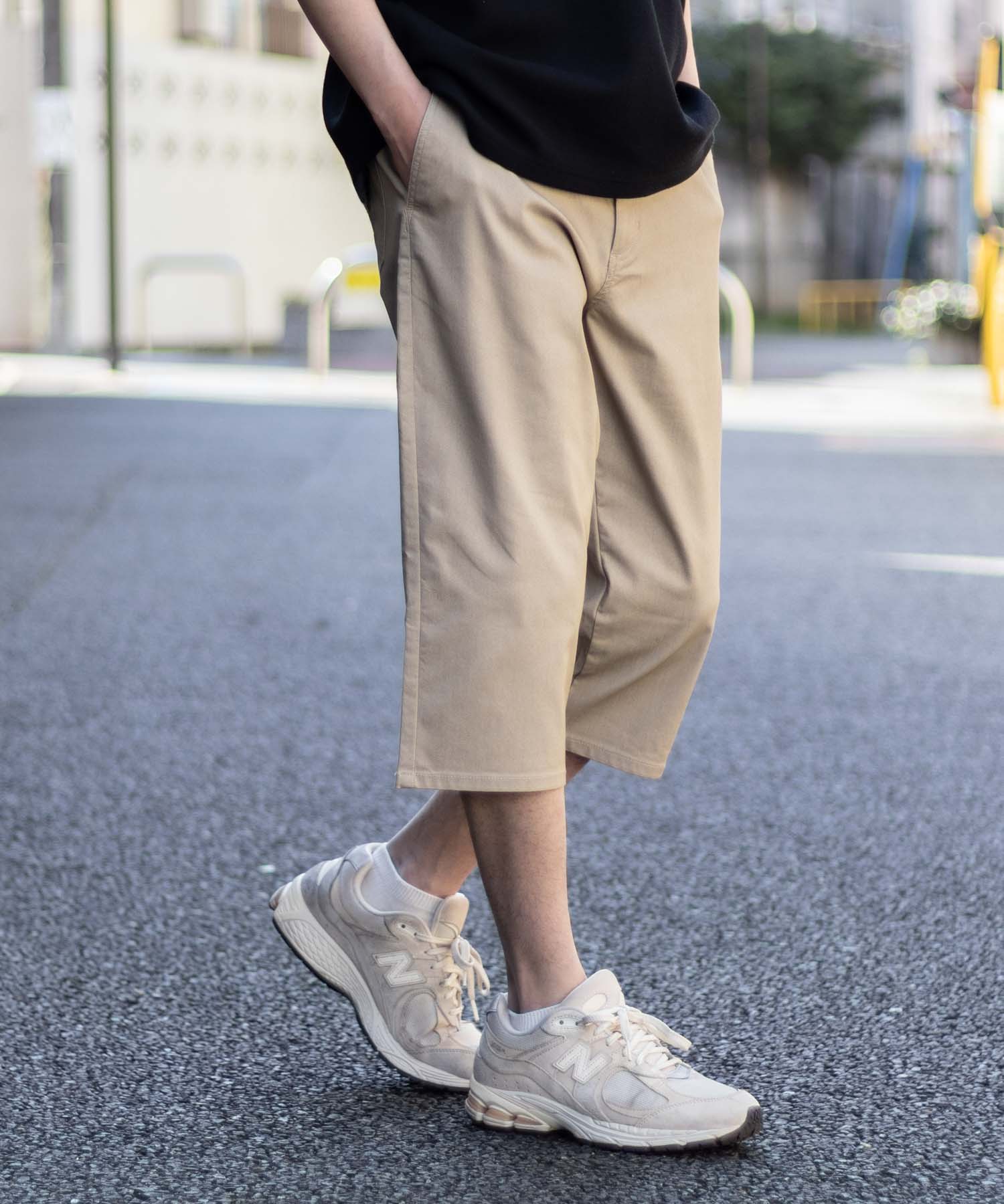 マックハウス Mac-House NAVY 裏メッシュドビークロップドパンツ （ブラック） ブラック