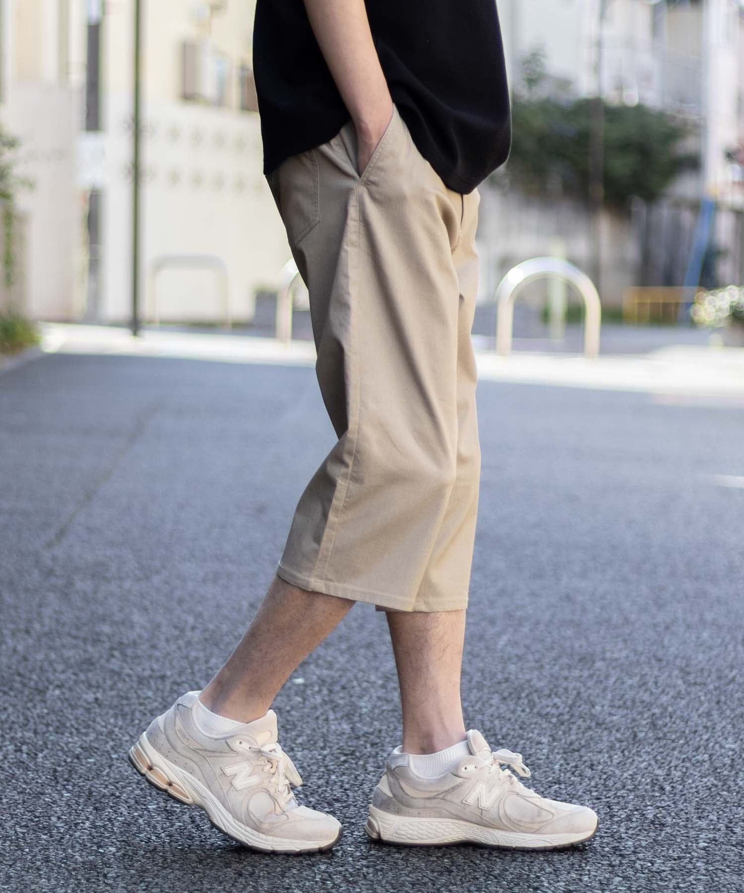 マックハウス Mac-House NAVY 裏メッシュドビークロップドパンツ （ブラック） ブラック