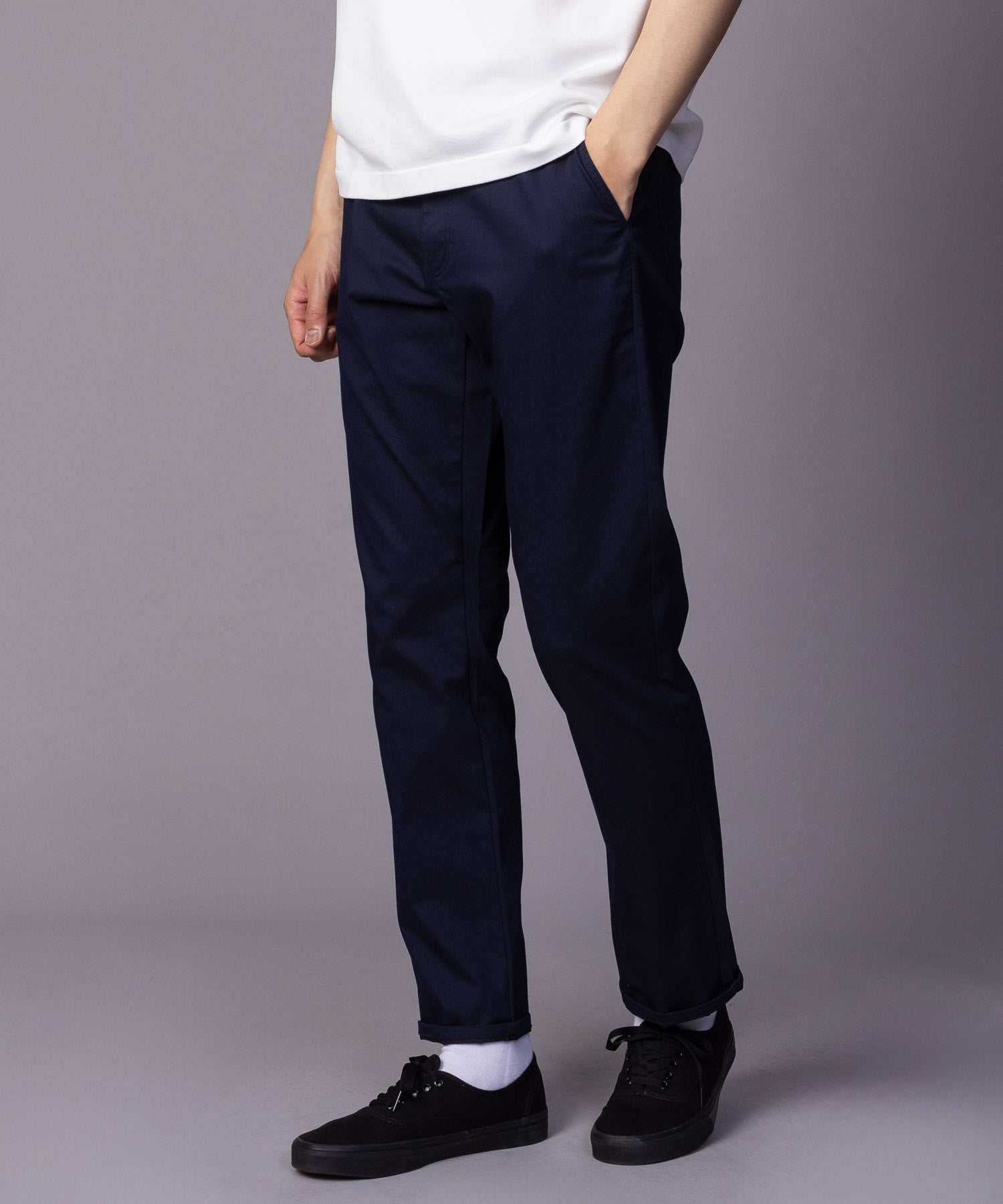 マックハウス Mac-House NAVY 裏メッシュドビーストレートパンツ （ライトベージュ） ライトベージュ