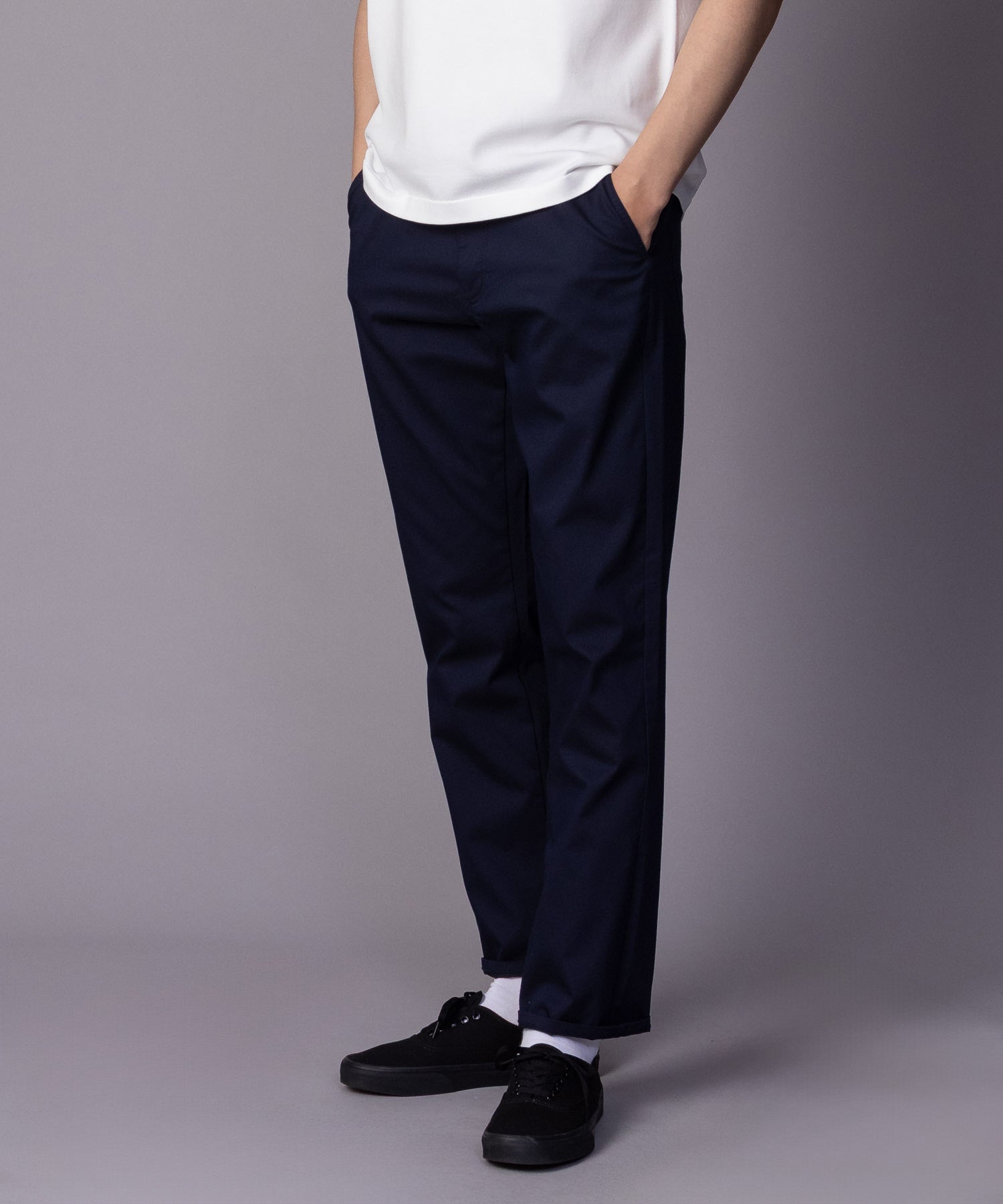 マックハウス Mac-House NAVY 裏メッシュドビーストレートパンツ （ライトベージュ） ライトベージュ