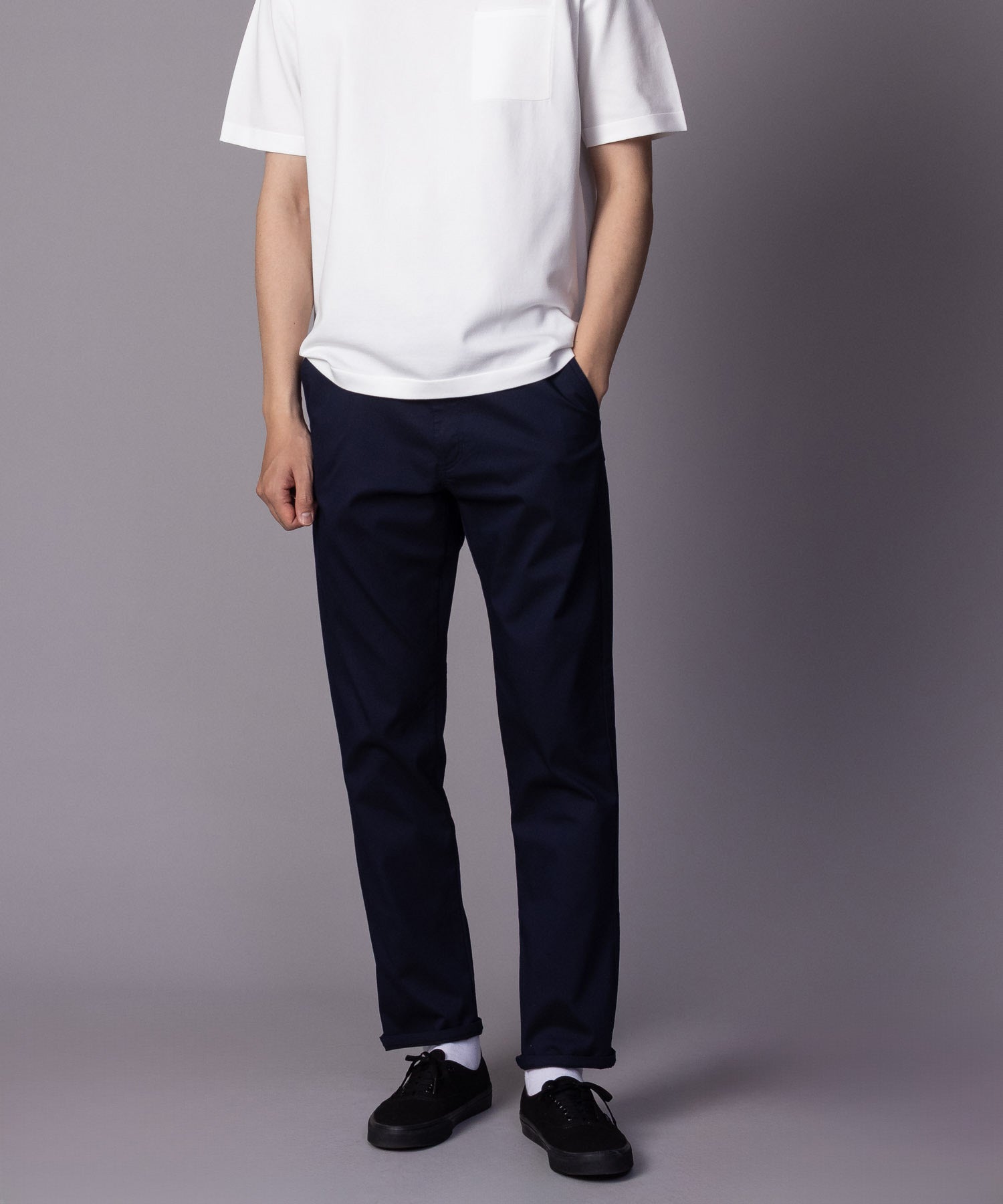 マックハウス Mac-House NAVY 裏メッシュドビーストレートパンツ （ライトベージュ） ライトベージュ