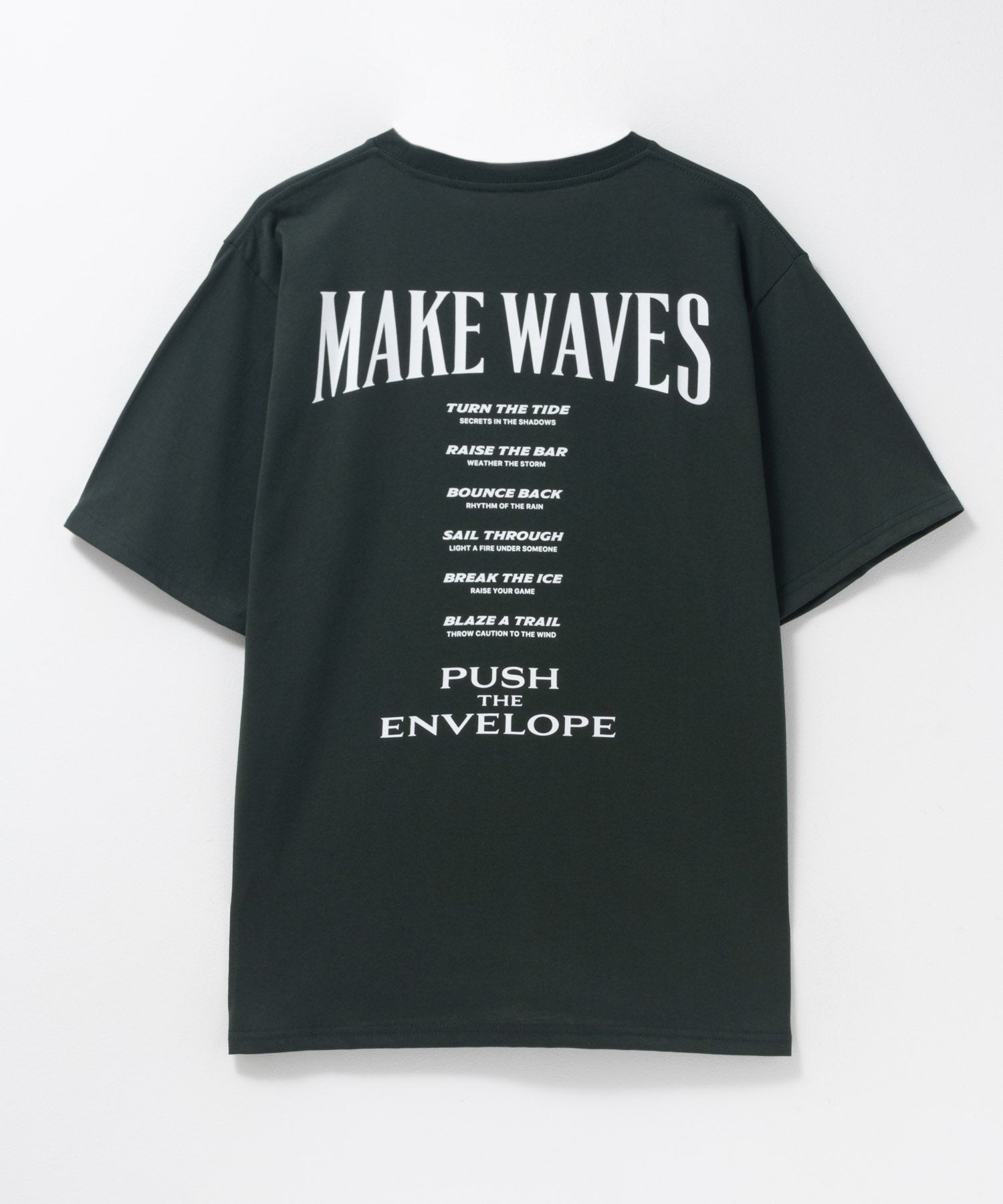 マックハウス Mac-House メッセージデザインプリント半袖Tシャツ （アイボリー） アイボリー