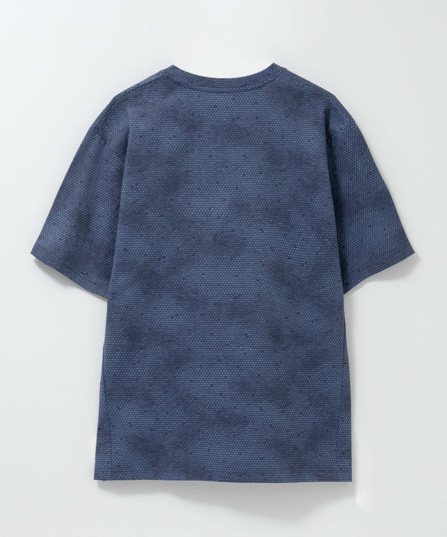 マックハウス Mac-House ドライストレッチ総柄Tシャツ （ブラック） ブラック