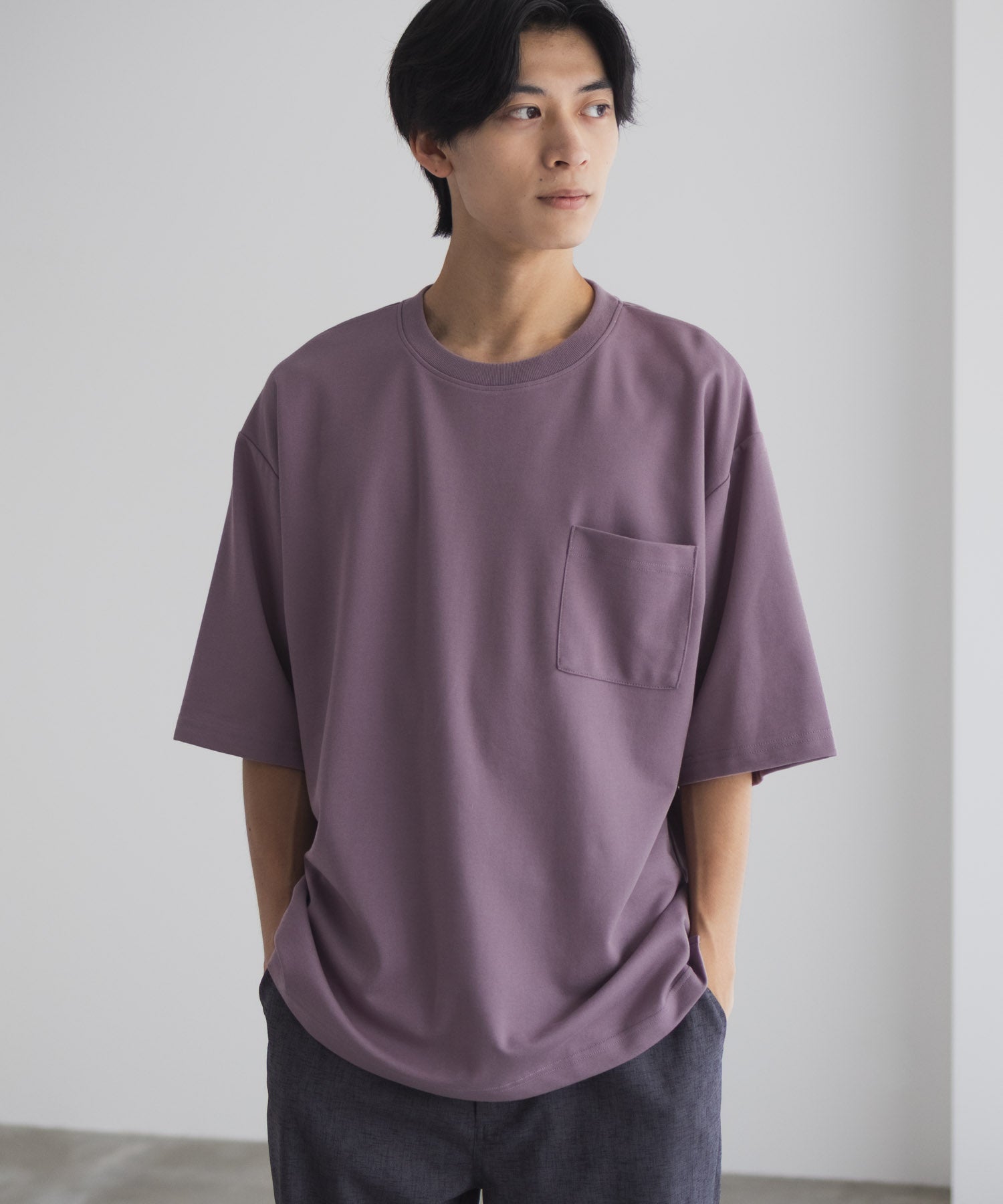 マックハウス Mac-House タフラクTシャツ （ライトパープル） ライトパープル
