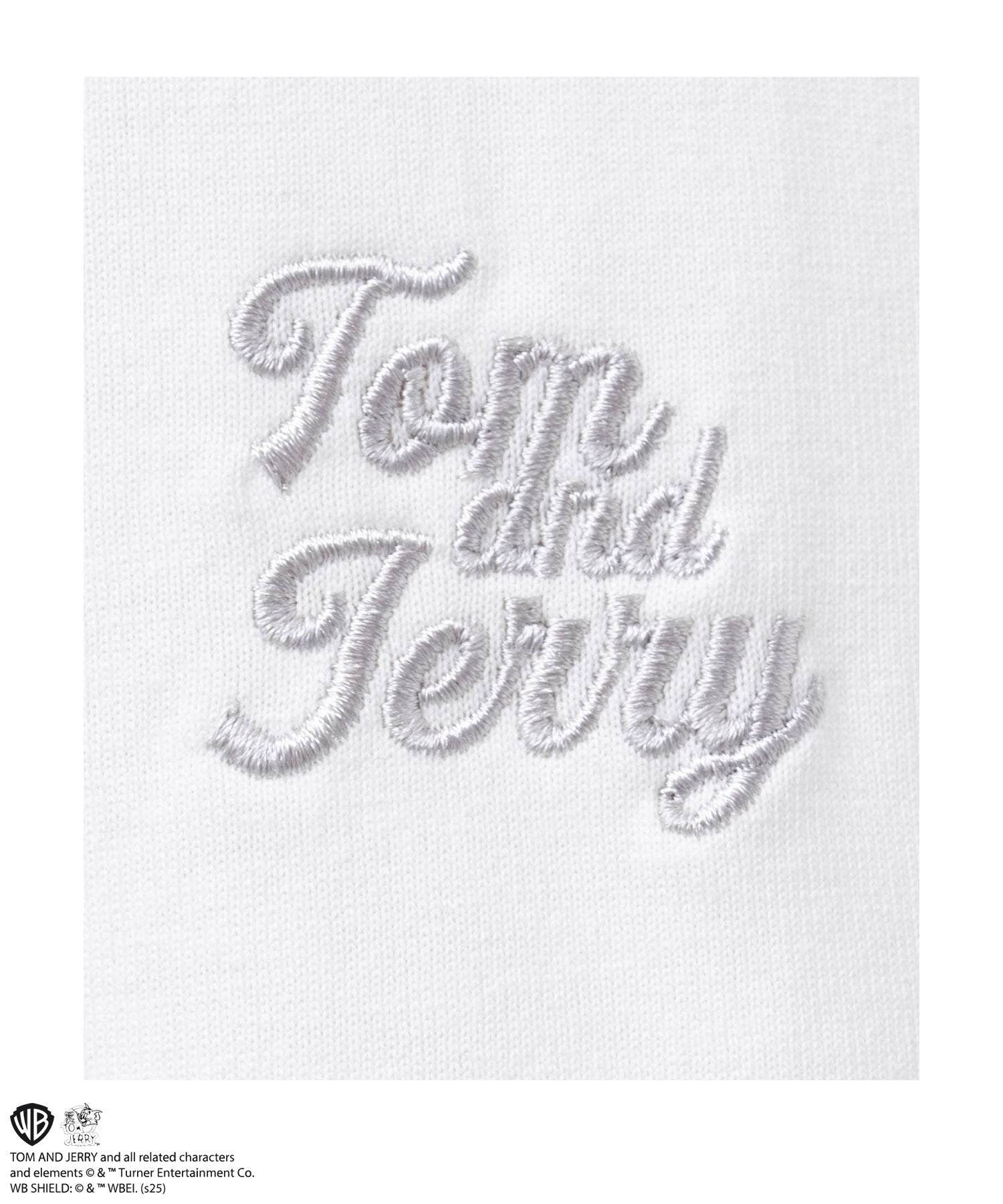 マックハウス Mac-House Tom and Jerry 合皮Tシャツ （オフホワイト） オフホワイト