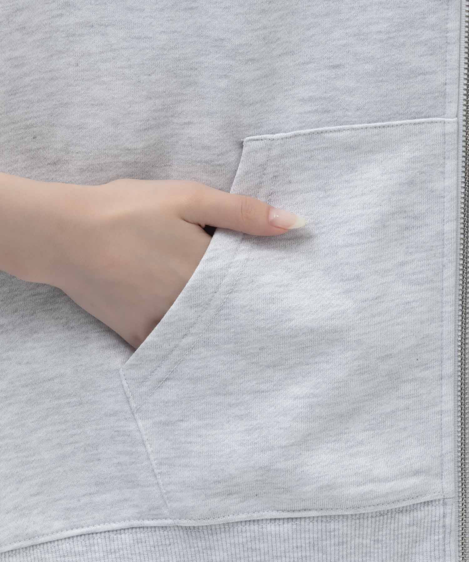 マックハウス Mac-House ひげサガラ裏毛ジップパーカー （ブラック） ブラック