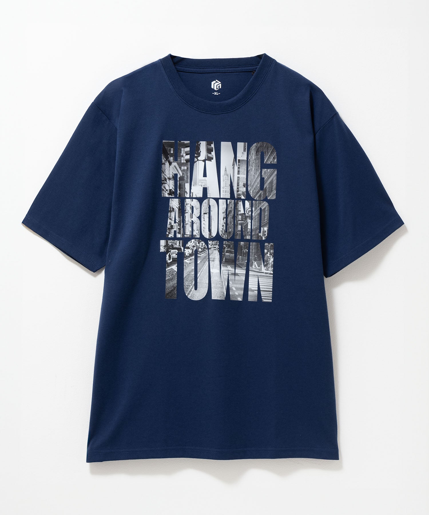 マックハウス Mac-House フォトデザイン半袖Tシャツ （ネイビー） ネイビー