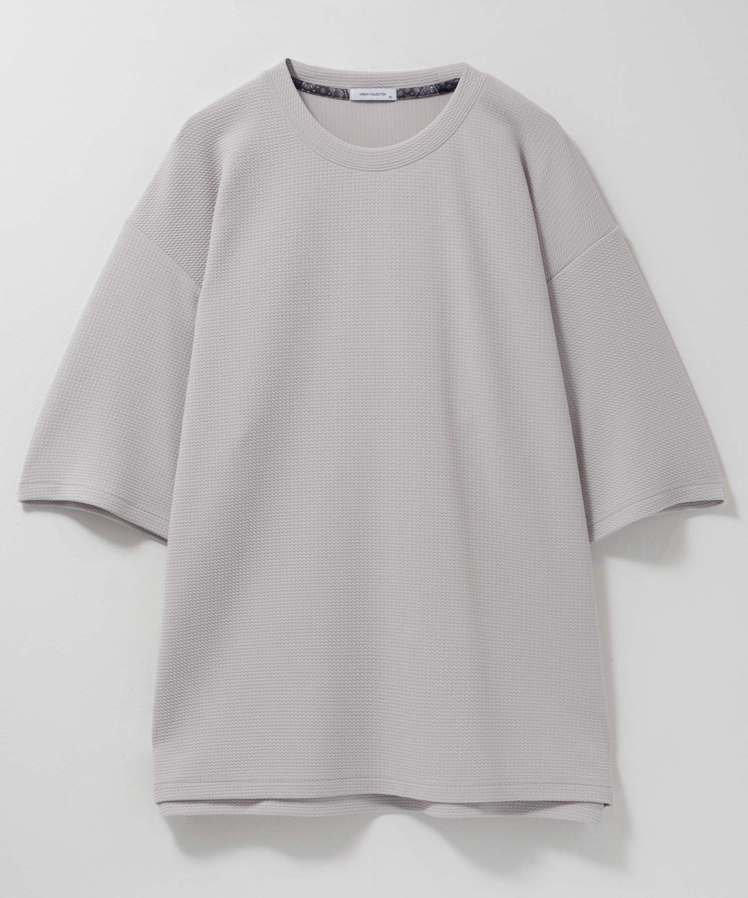 マックハウス Mac-House AIR Smoosy ドライワッフル5分袖Tシャツ （ライトグレー） ライトグレー
