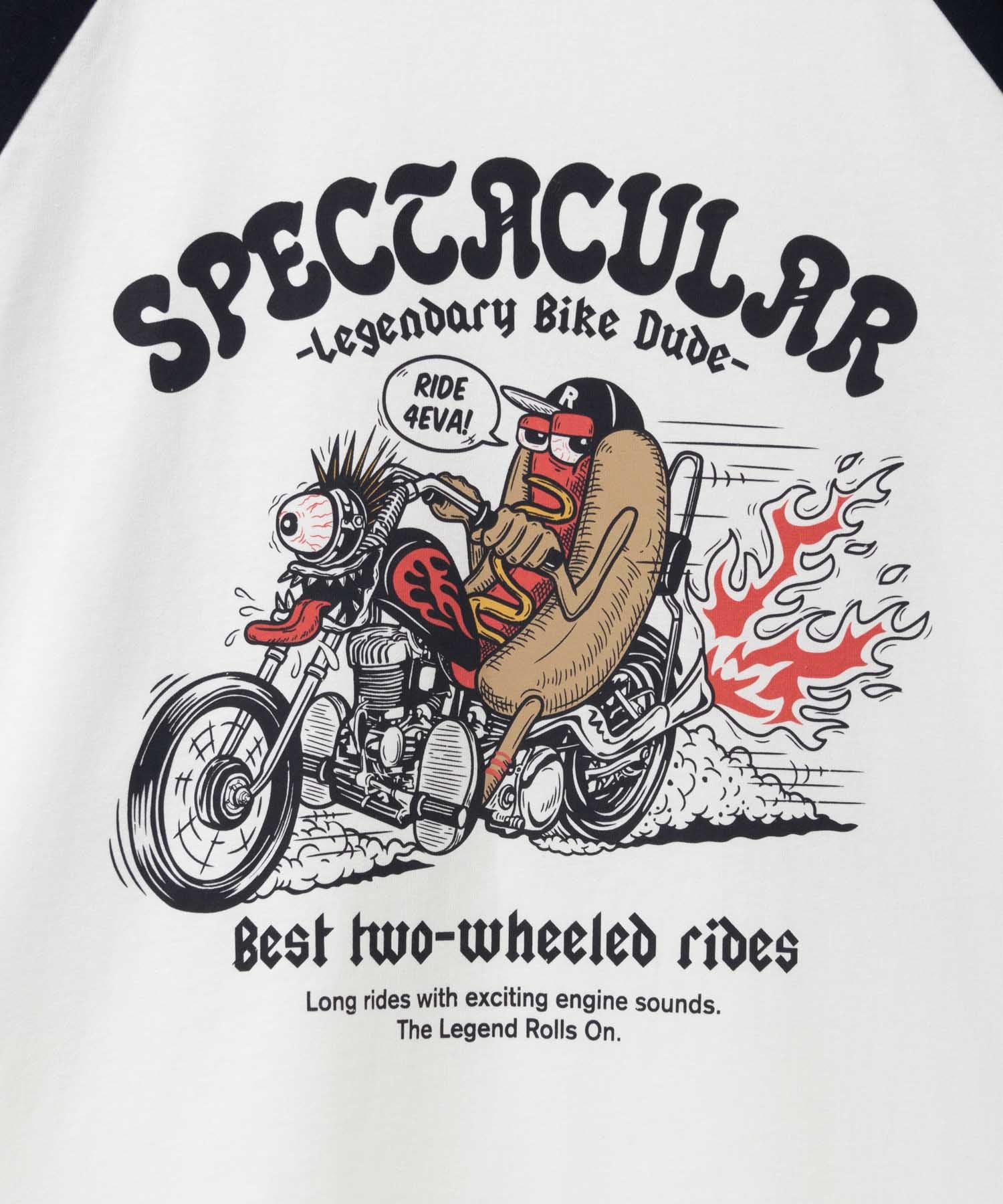 マックハウス Mac-House フードラグラン7分袖Tシャツ （ホワイト×ブラックA） ホワイト×ブラックA