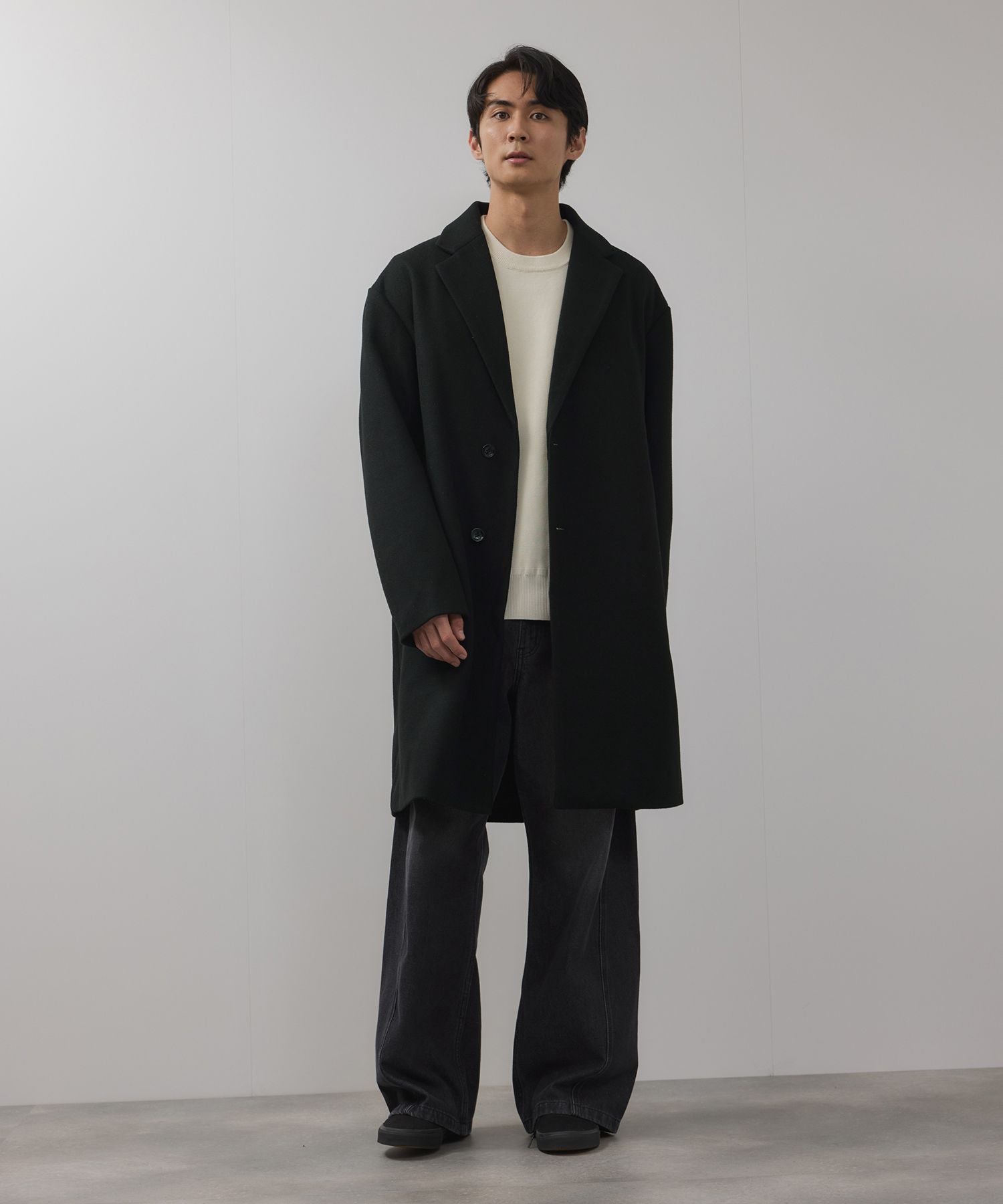 マックハウス Mac-House フェイクメルトンコート （ブラック） ブラック